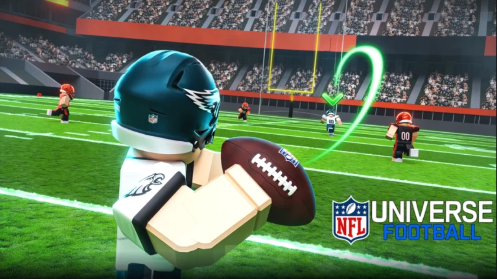 The controls of NFL Football Universe (Image via Roblox Corporation)