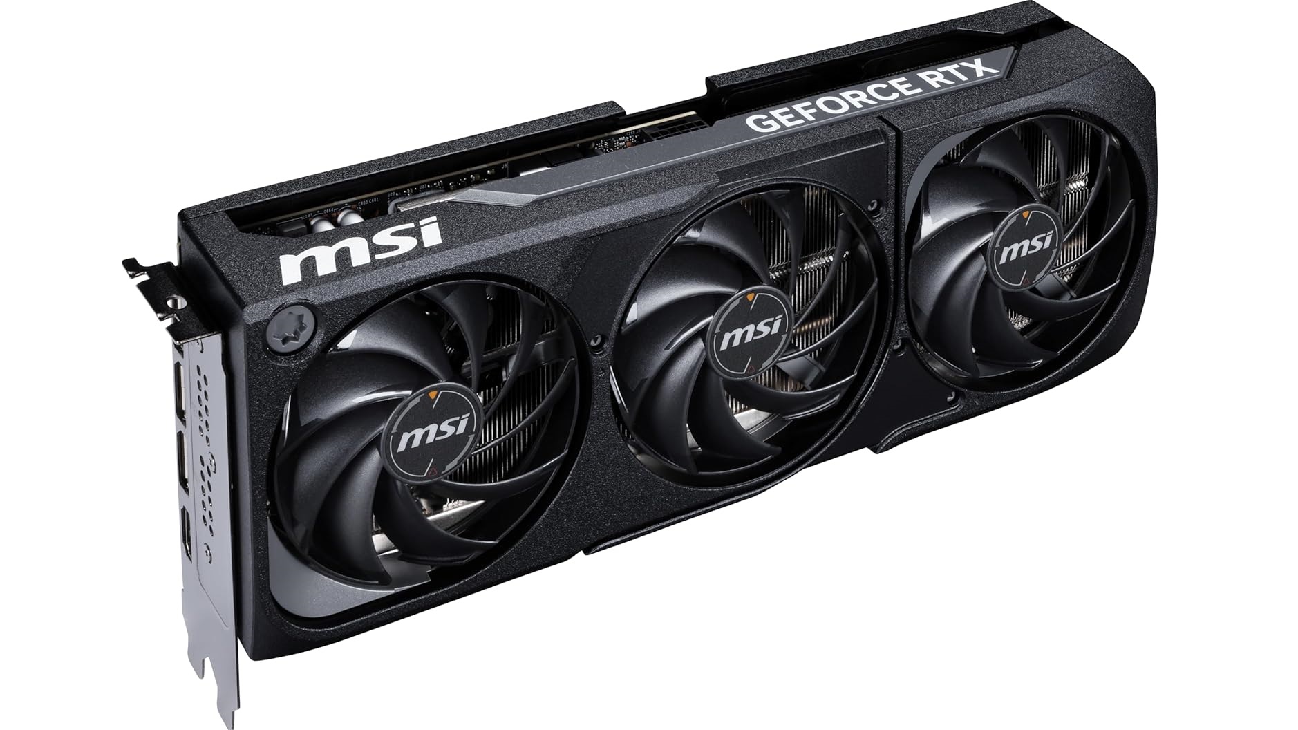 Picture of MSI Gaming RTX 5070 Ti graphics card with its three fans
