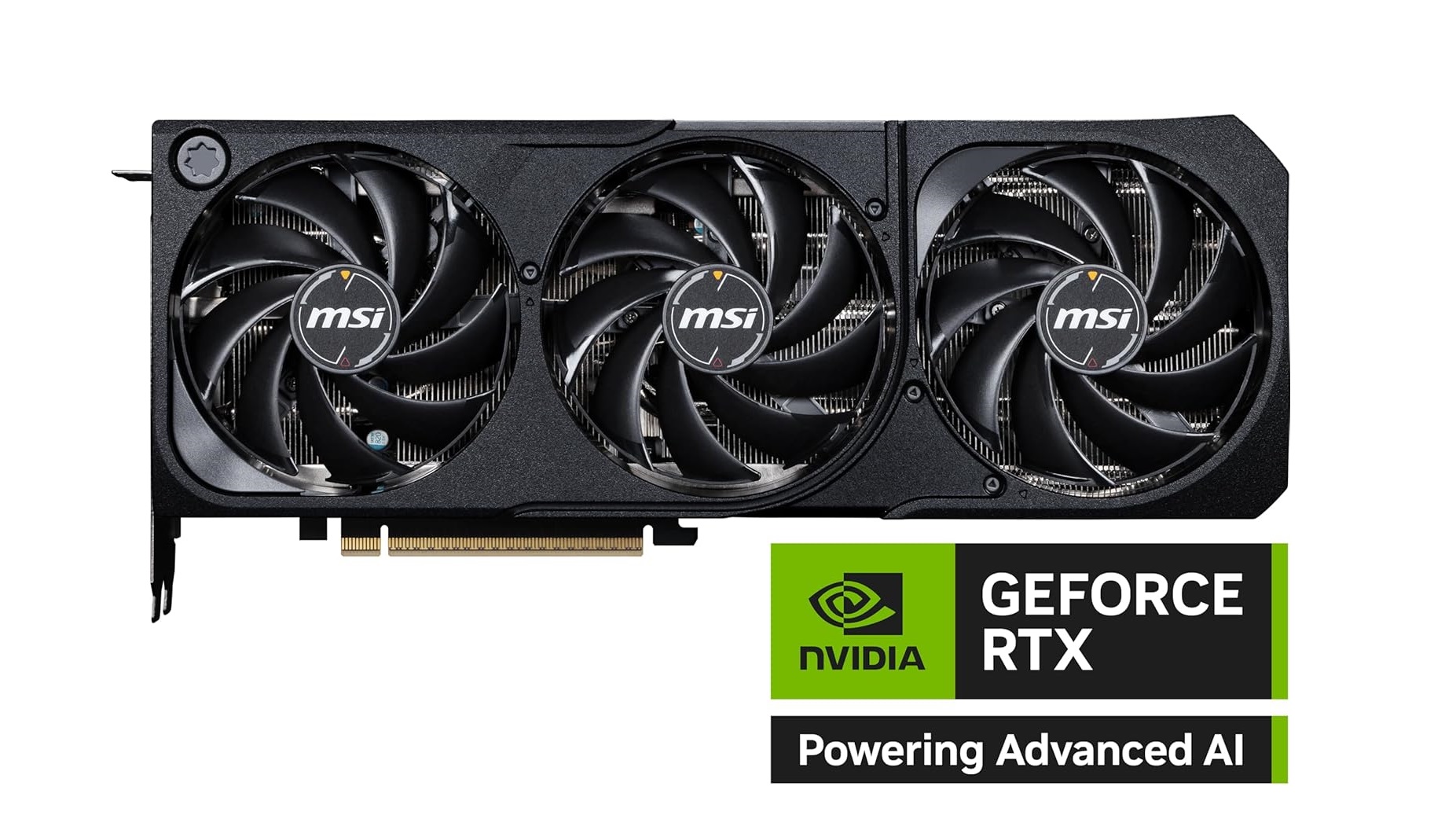 Picture describes that the MSI RTX 5070 Ti is powered by AI technologies such as DLSS, Reflex, Neural Shaders, and more