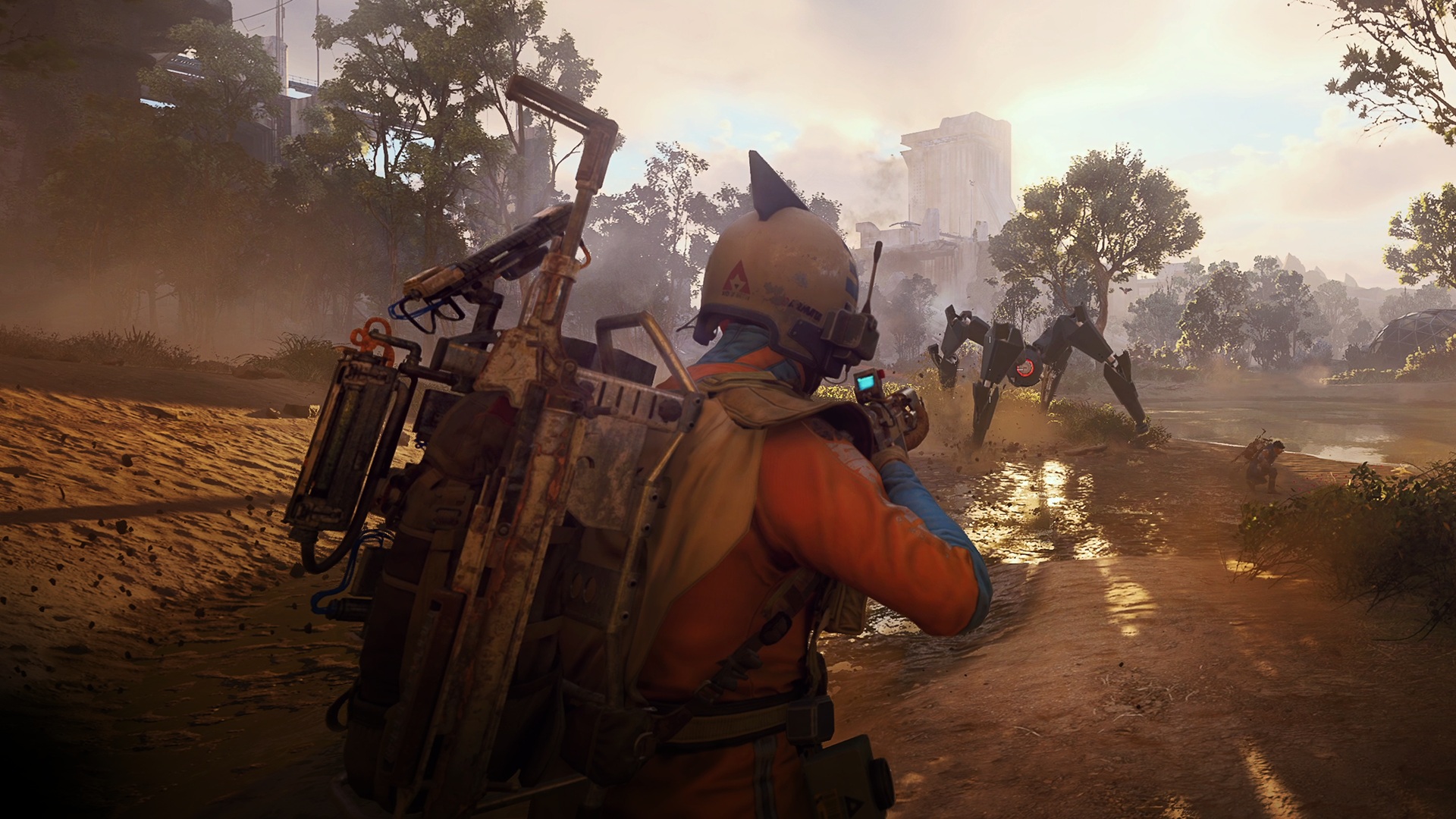 A raider fighting off an Arc in Arc Raiders North Line update