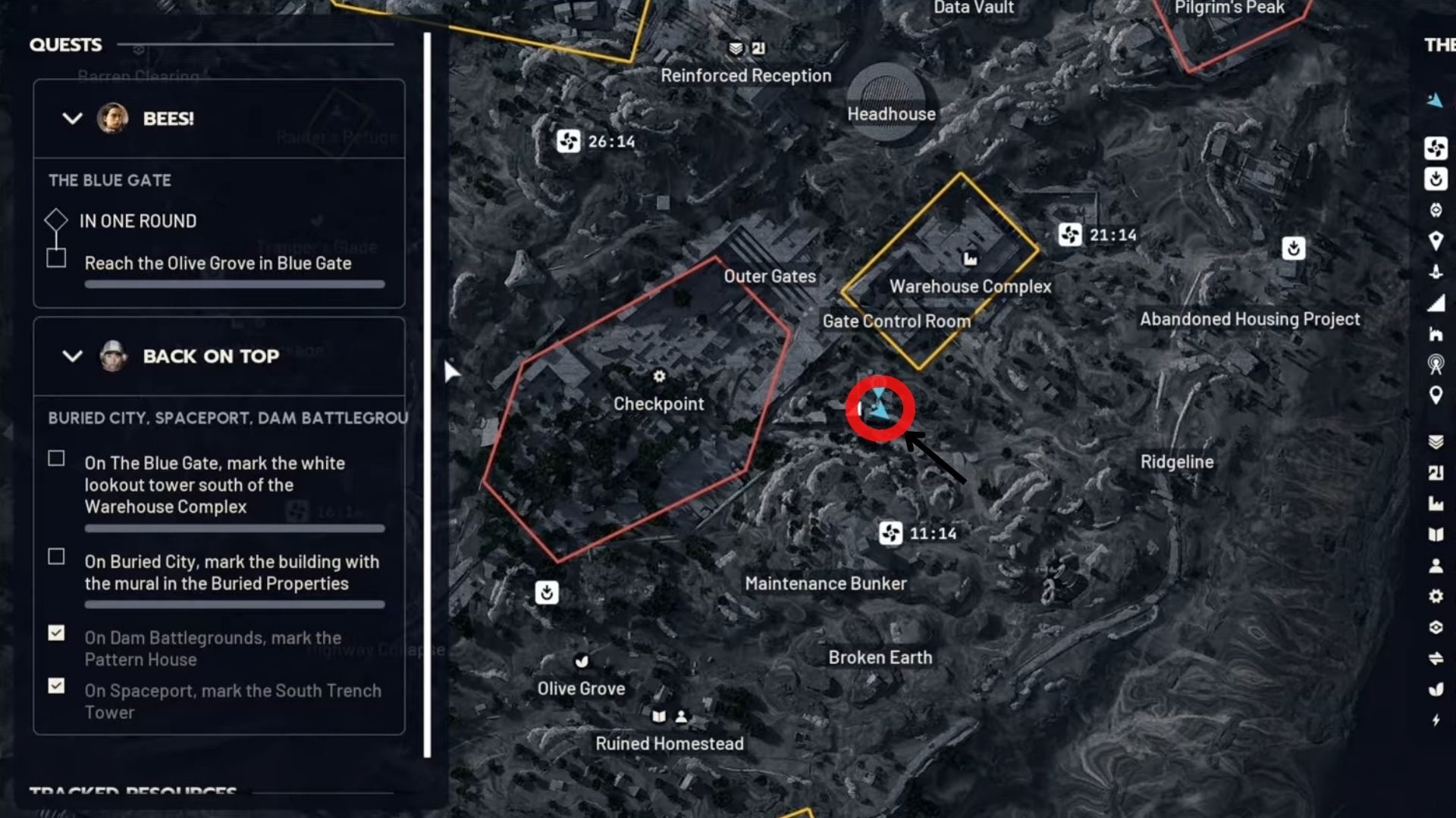 Lookout Tower location