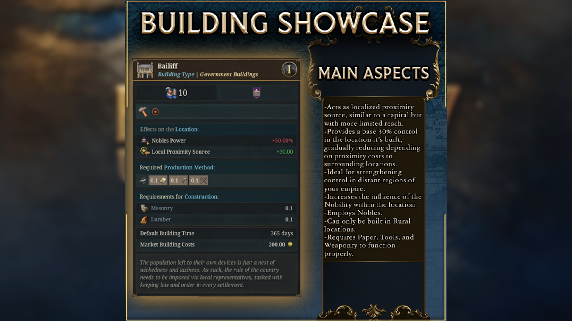 Bailiffs are broken in (EU5) Europa Universalis 5 (Image via Paradox Interactive)