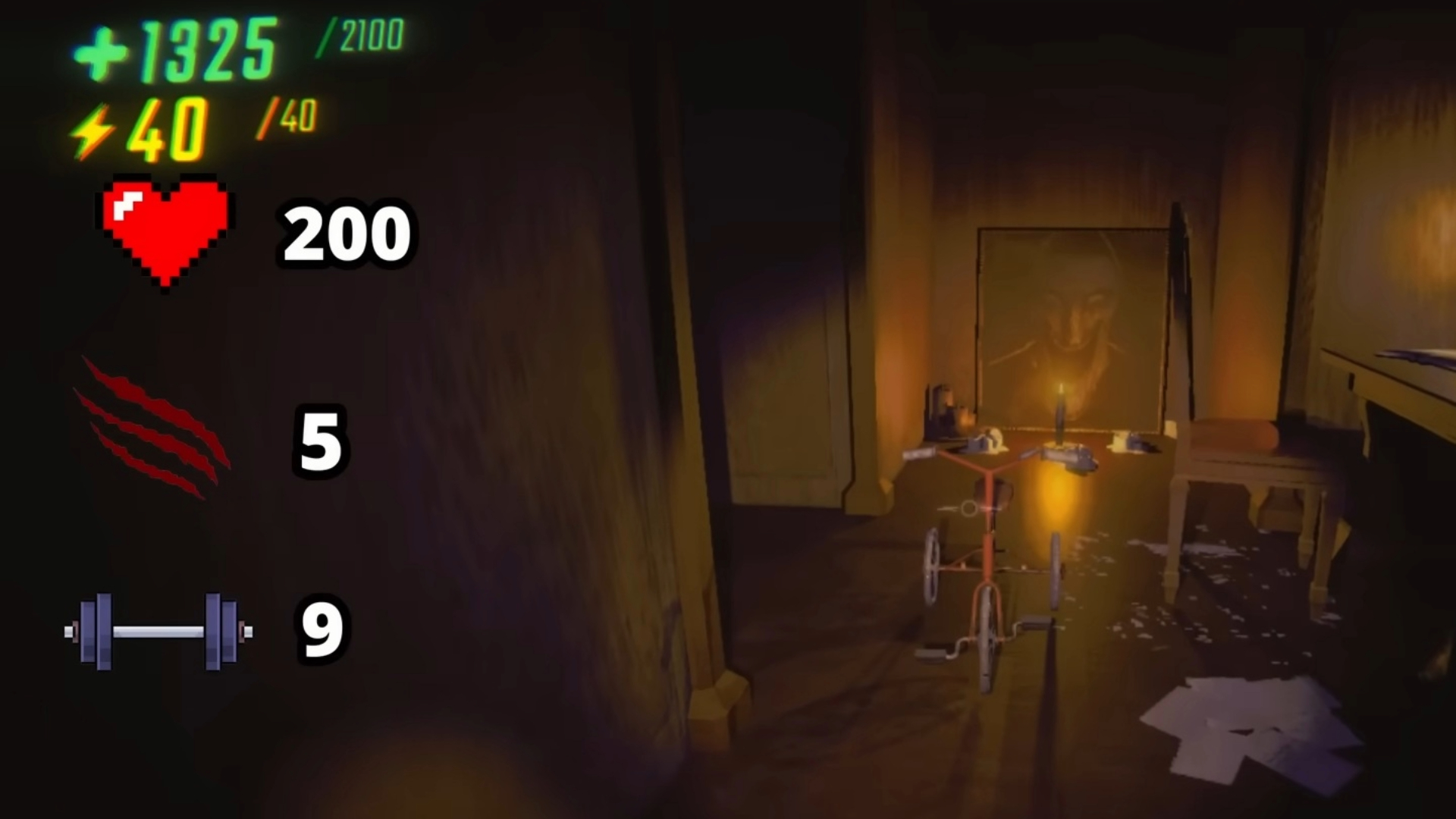 Bella and her tricycle