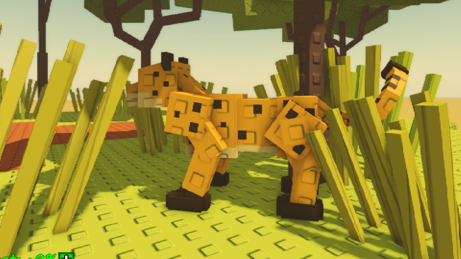 Cheetah pet in Grow a Garden (Image via Roblox Corporation)