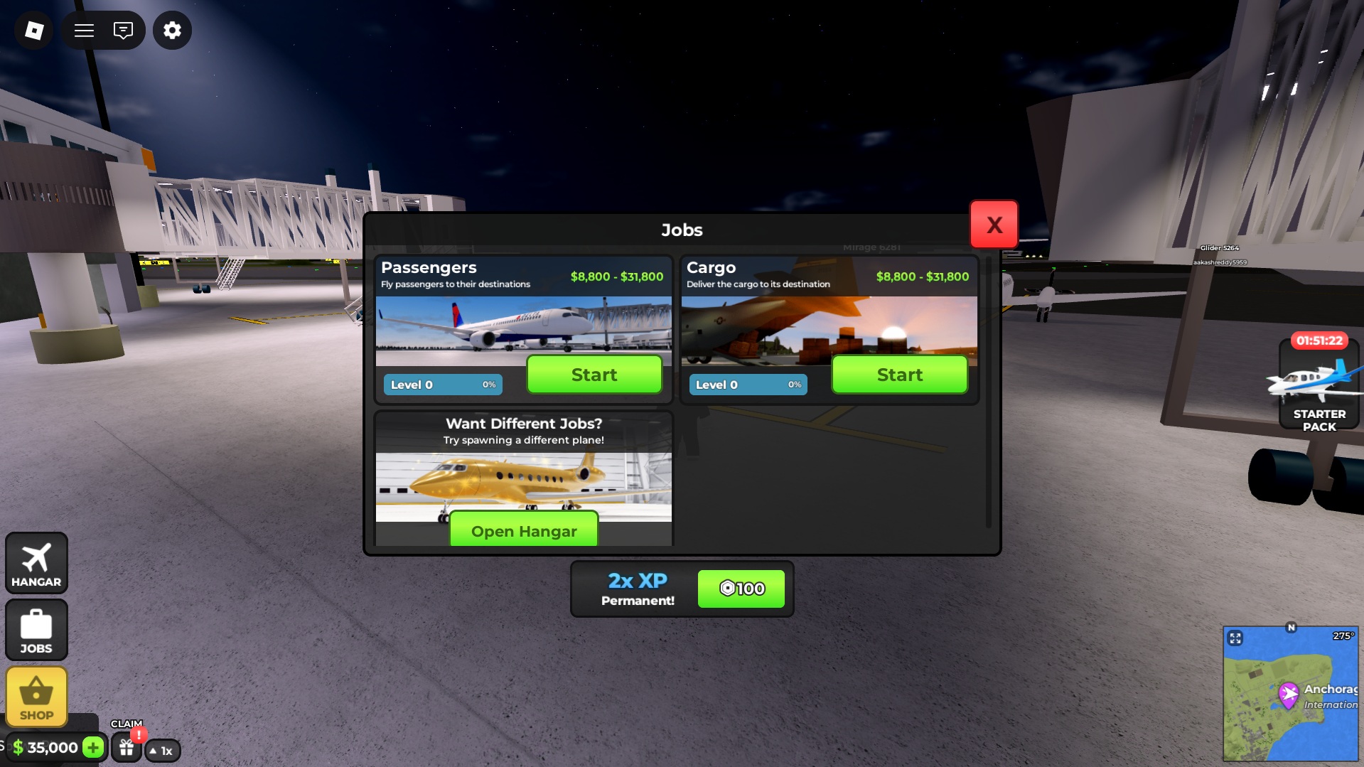 Complete various jobs to earn money