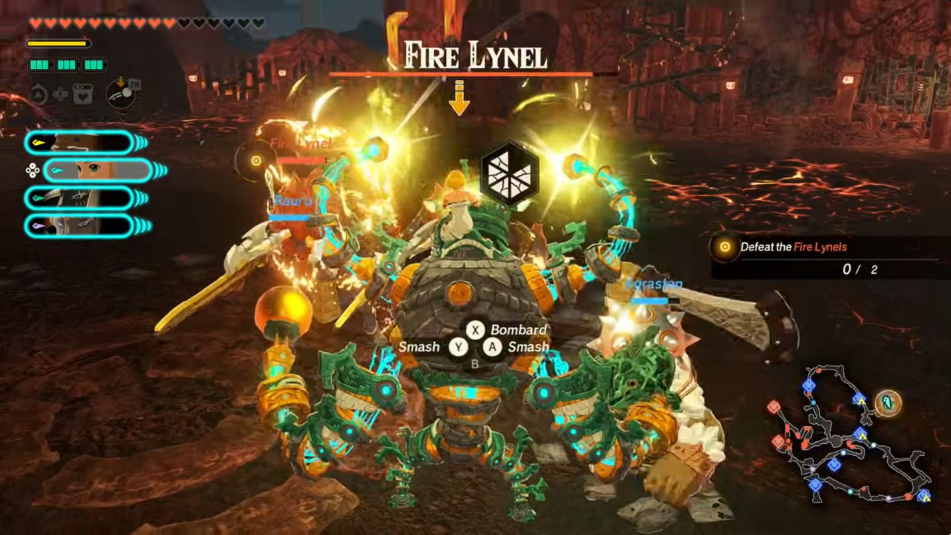 Crisis on Death Mountain Quest in Hyrule Warriors - Defeat Fire Lynel