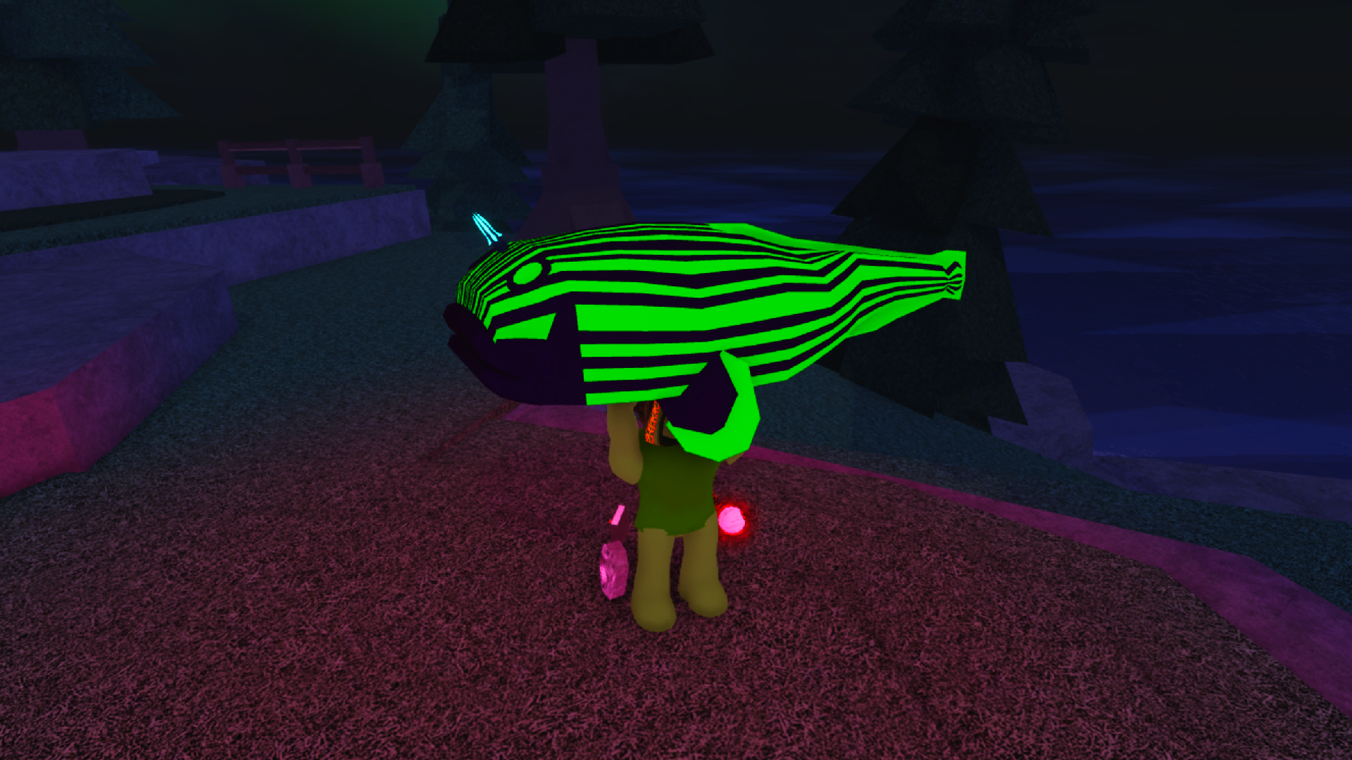 Cursed Touch mutation in Fisch (Image via Roblox Corporation)