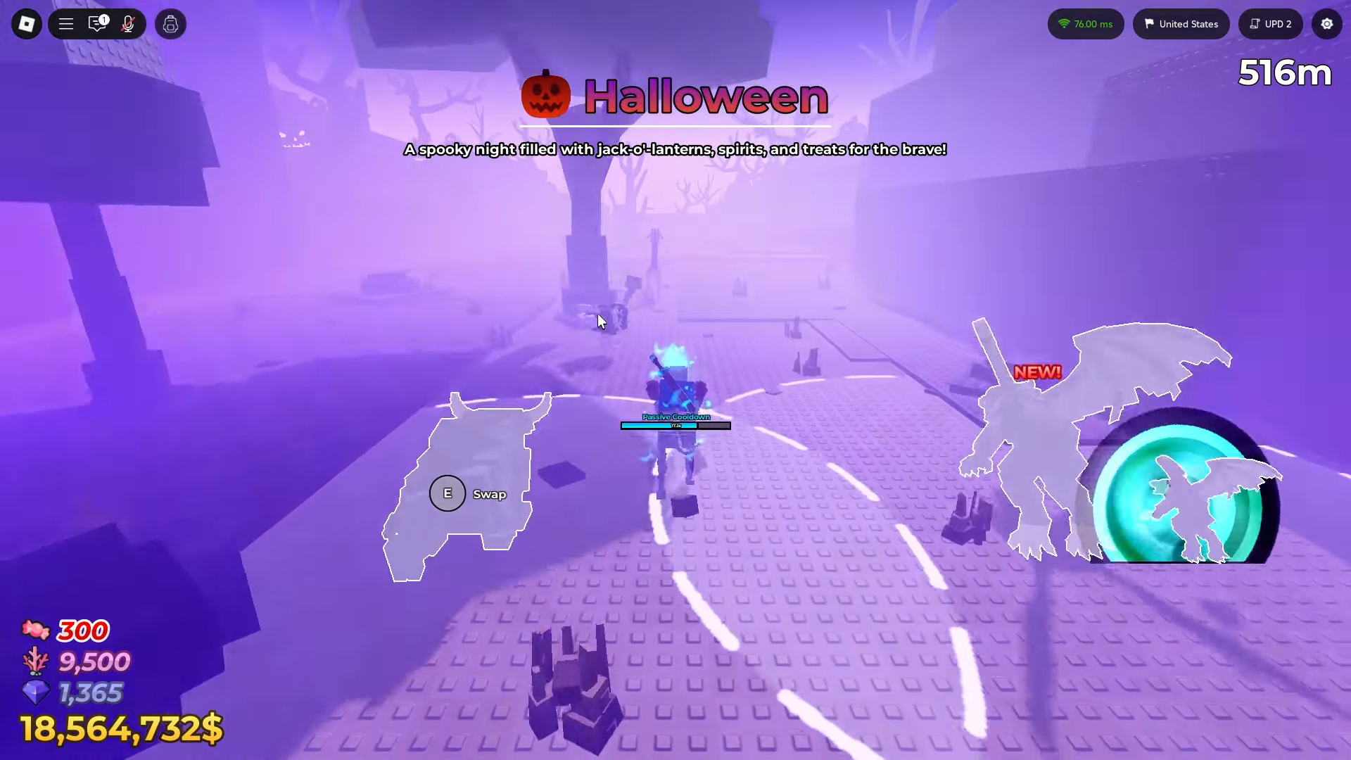 Halloween Biome (Image via Roblox Corporation)