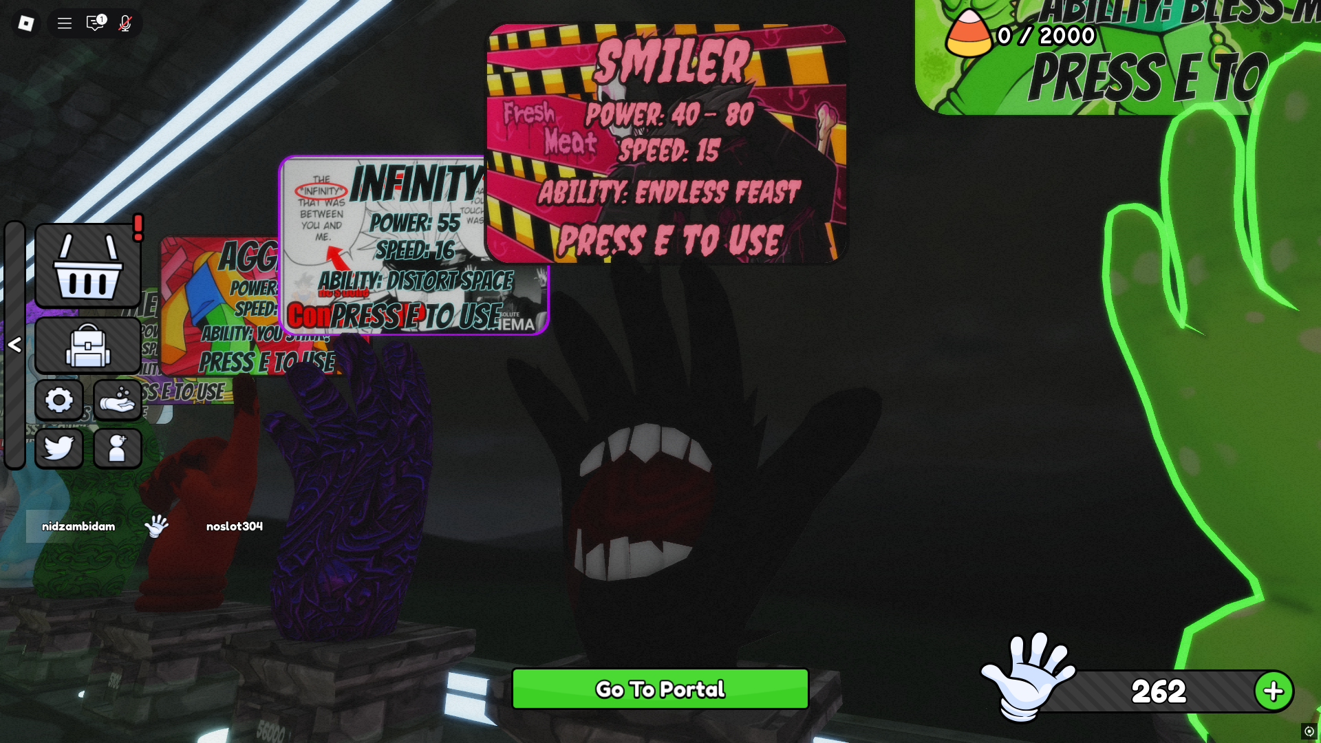 Smiler Glove in Slap Battles (Image via Roblox Corporation)