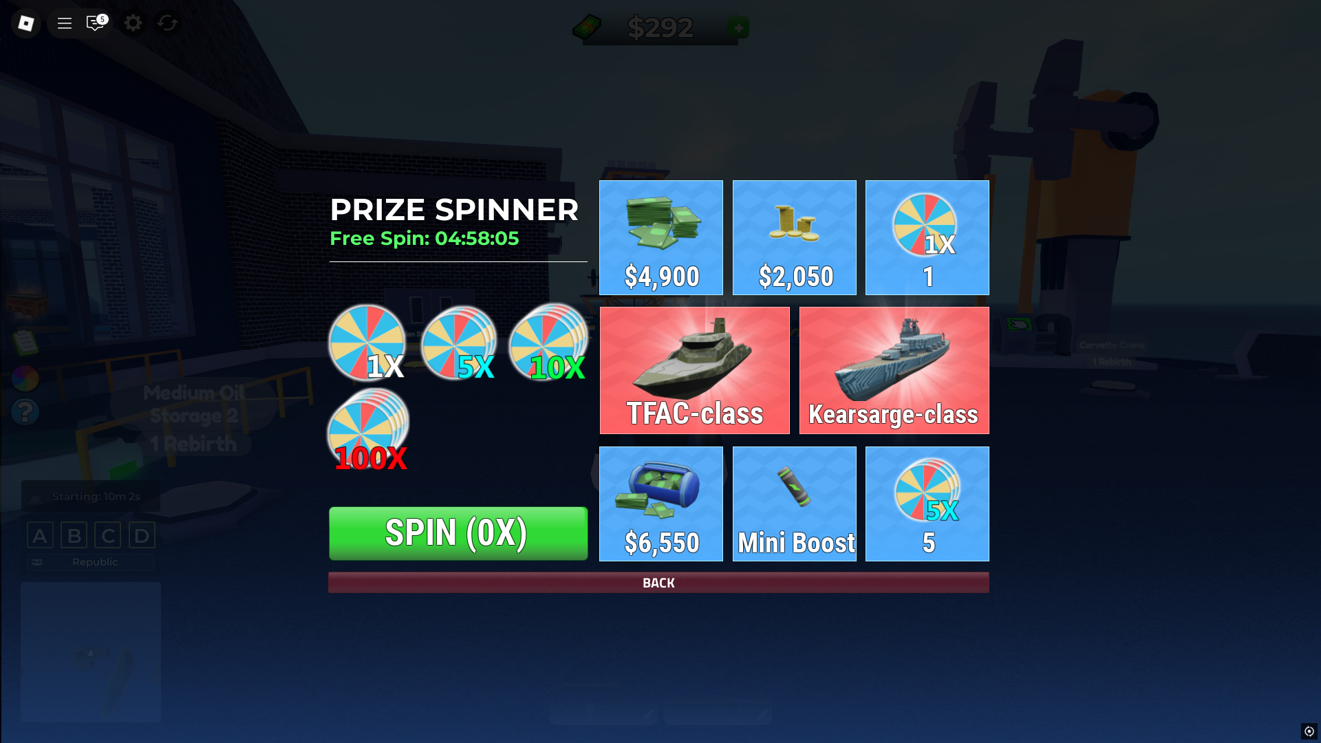 Free spins (Image via Roblox Corporation)
