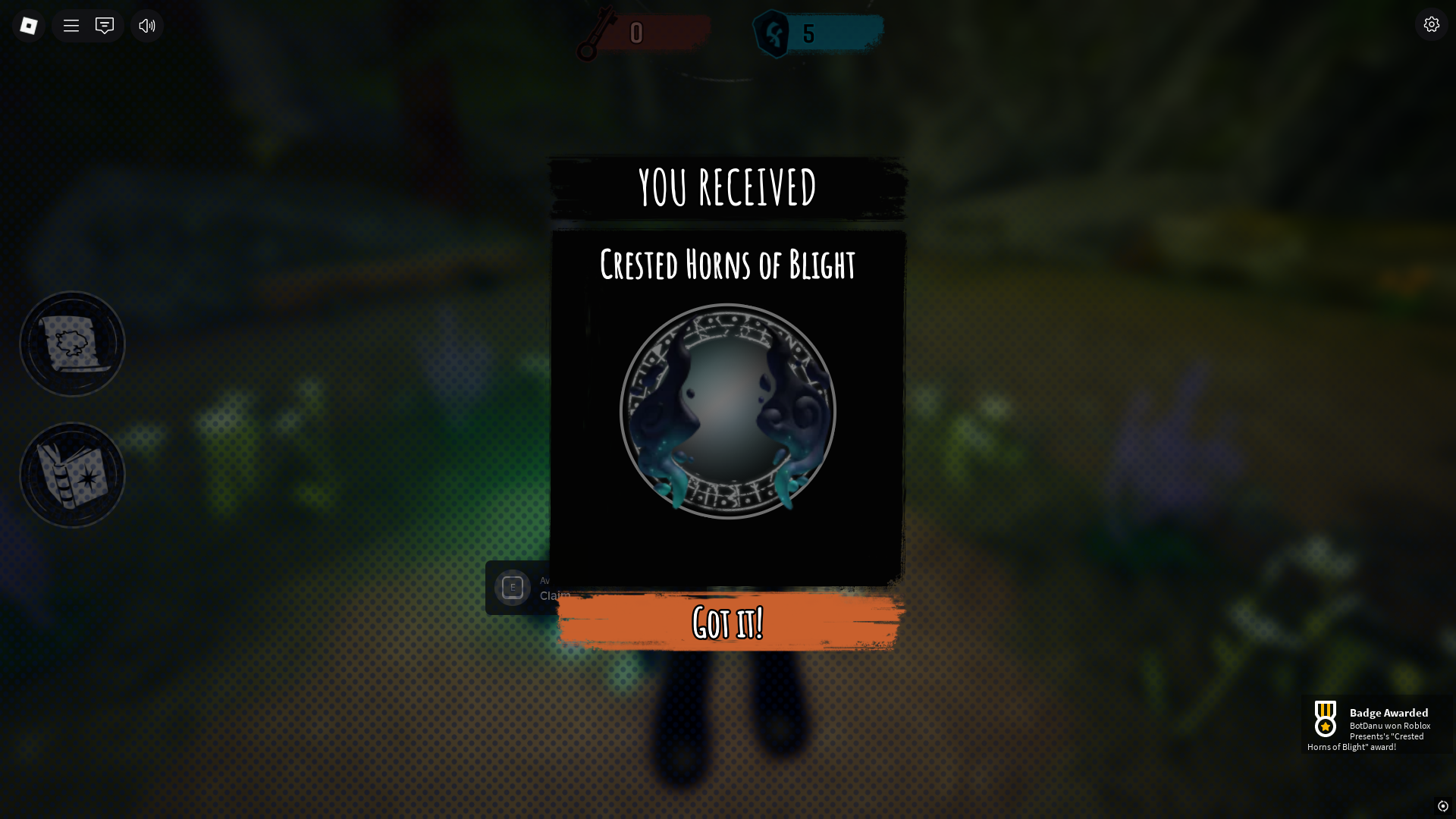 the Crested Horns of Blight in Halloween Spotlight (Image via Roblox Corporation)