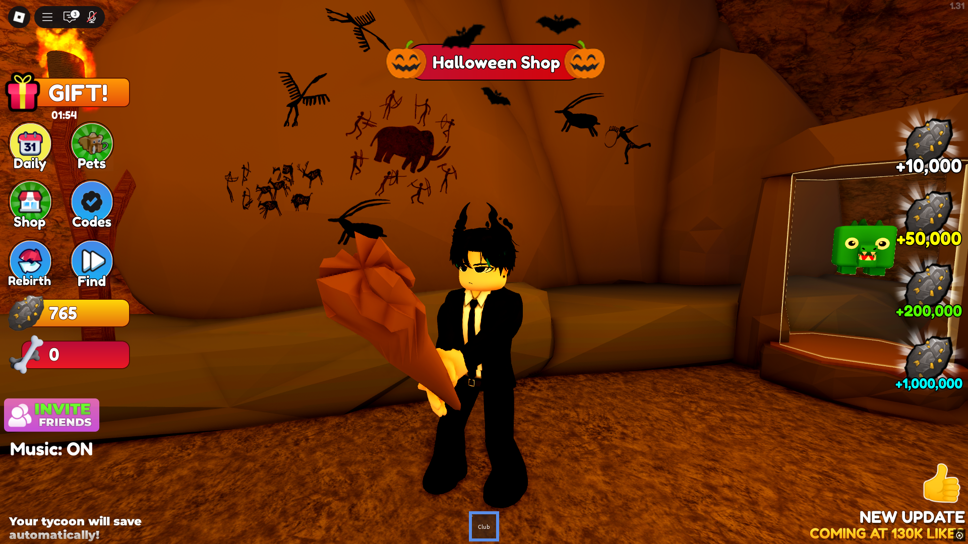 Unga Bunga Caveman Tycoon (Image via Roblox Corporation)