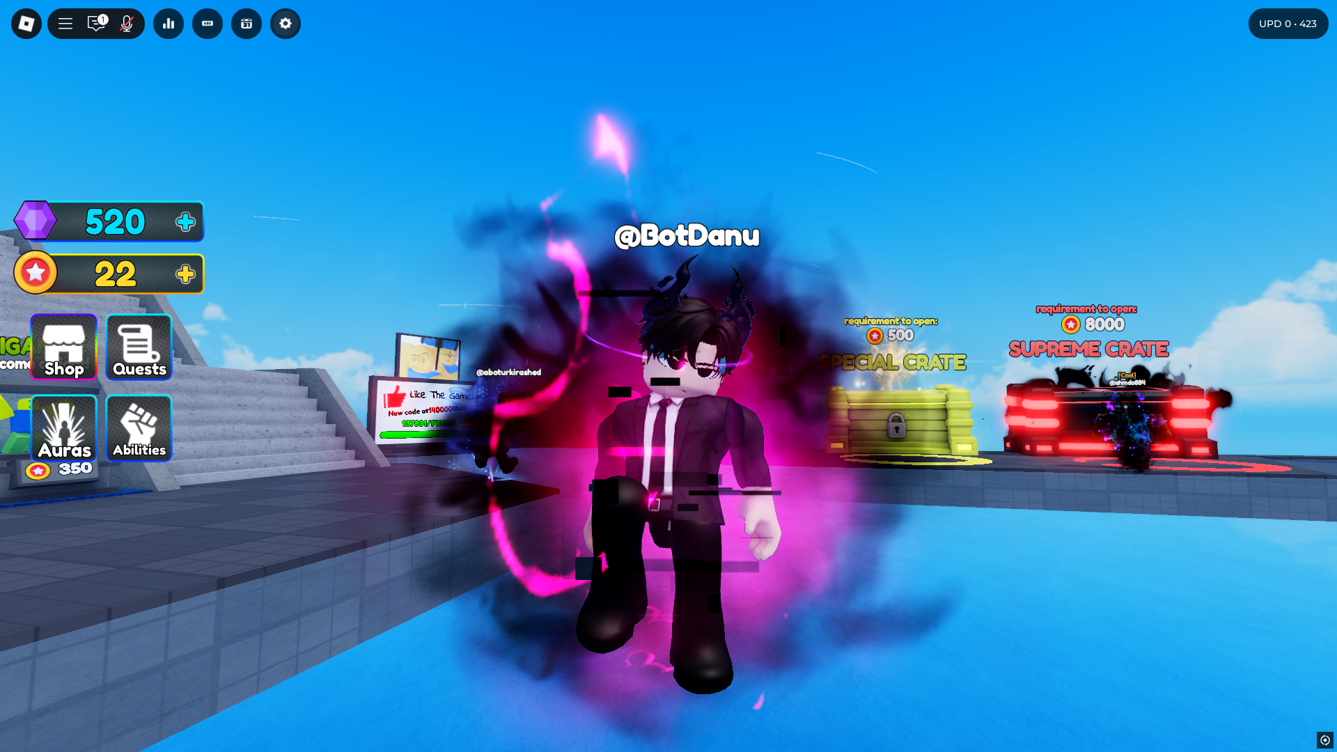 Aura Battles (Image via Roblox Corporation)