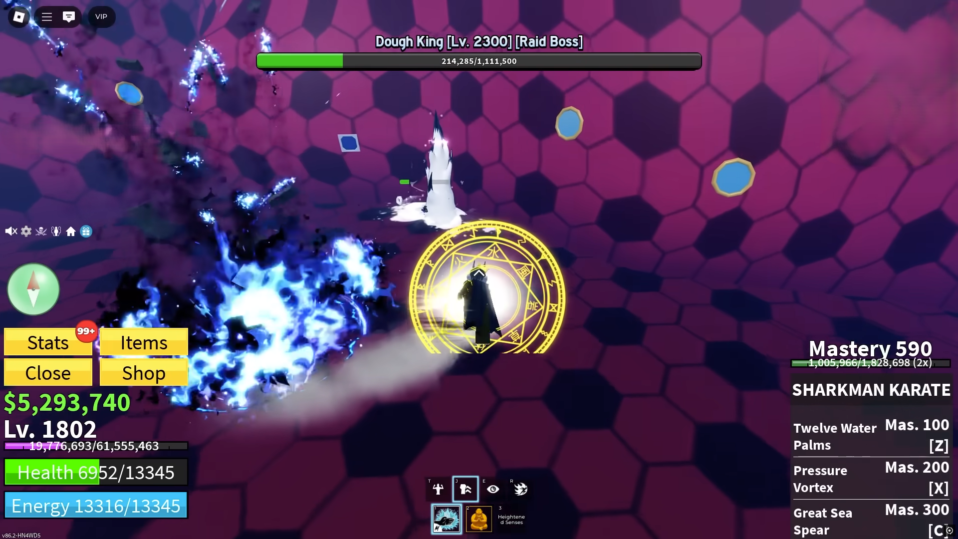 Dough King in Blox Fruits (Image via Roblox Corporation)