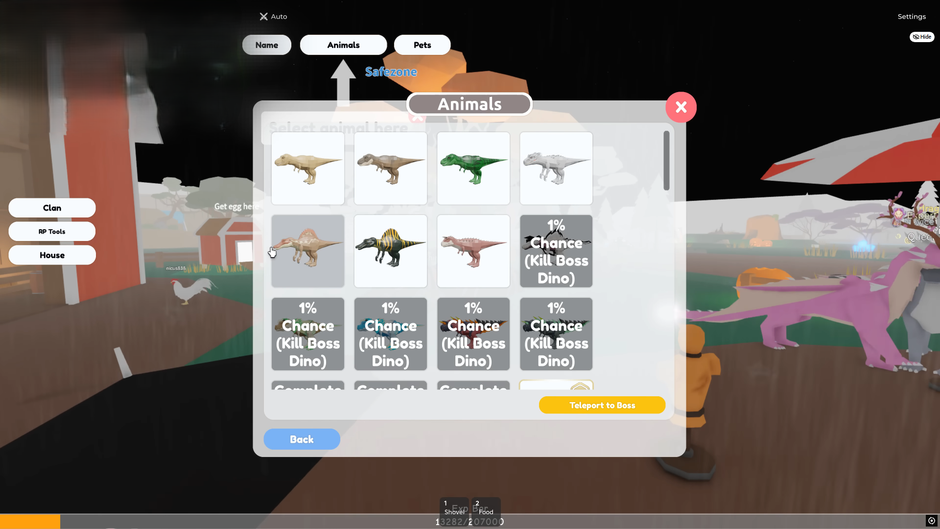 Dinosaur Castle Egg Locations in Animal Simulator (Image via Roblox Corporation)