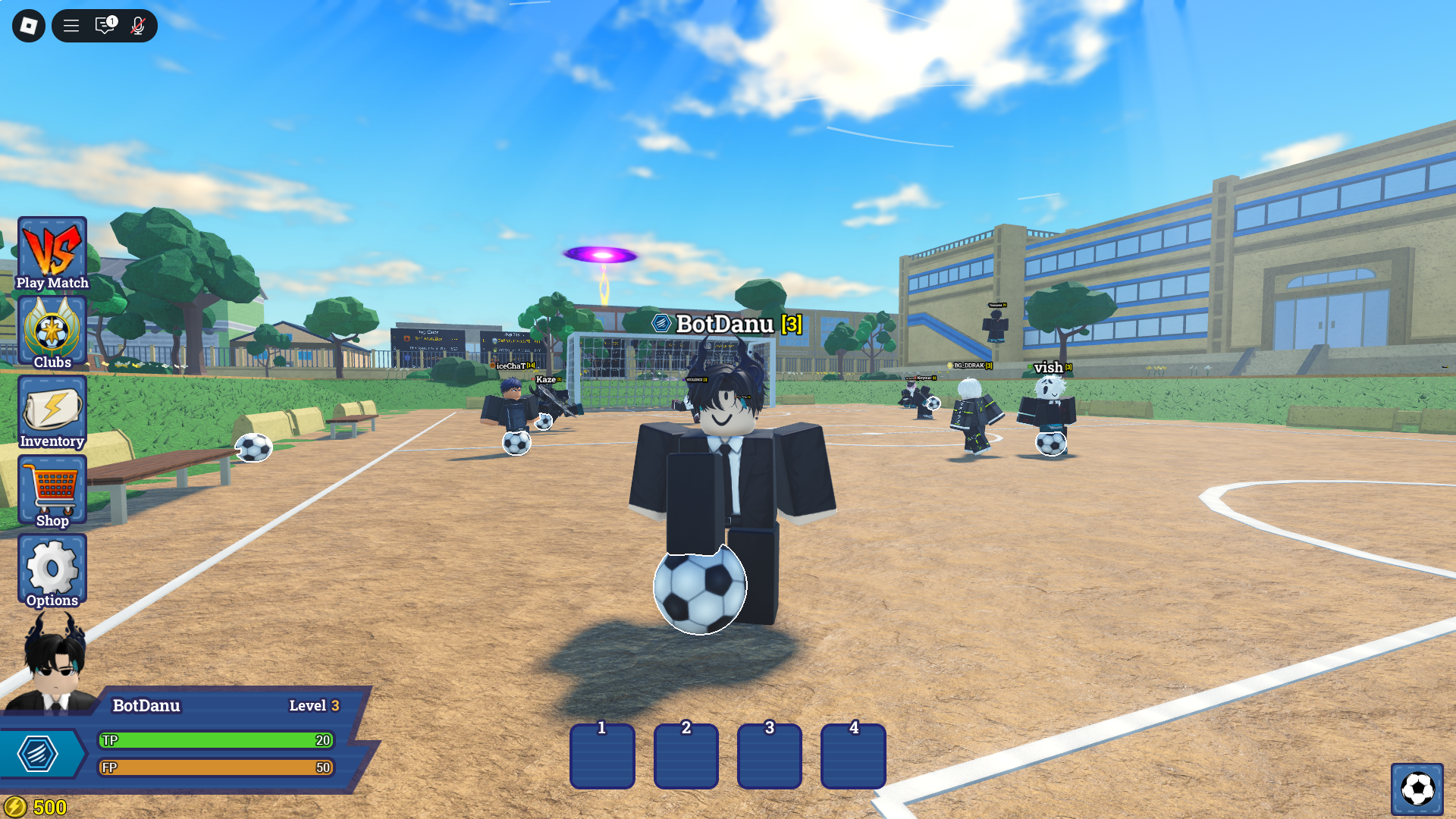 Inazuma Strikers (Image via Roblox Corporation)