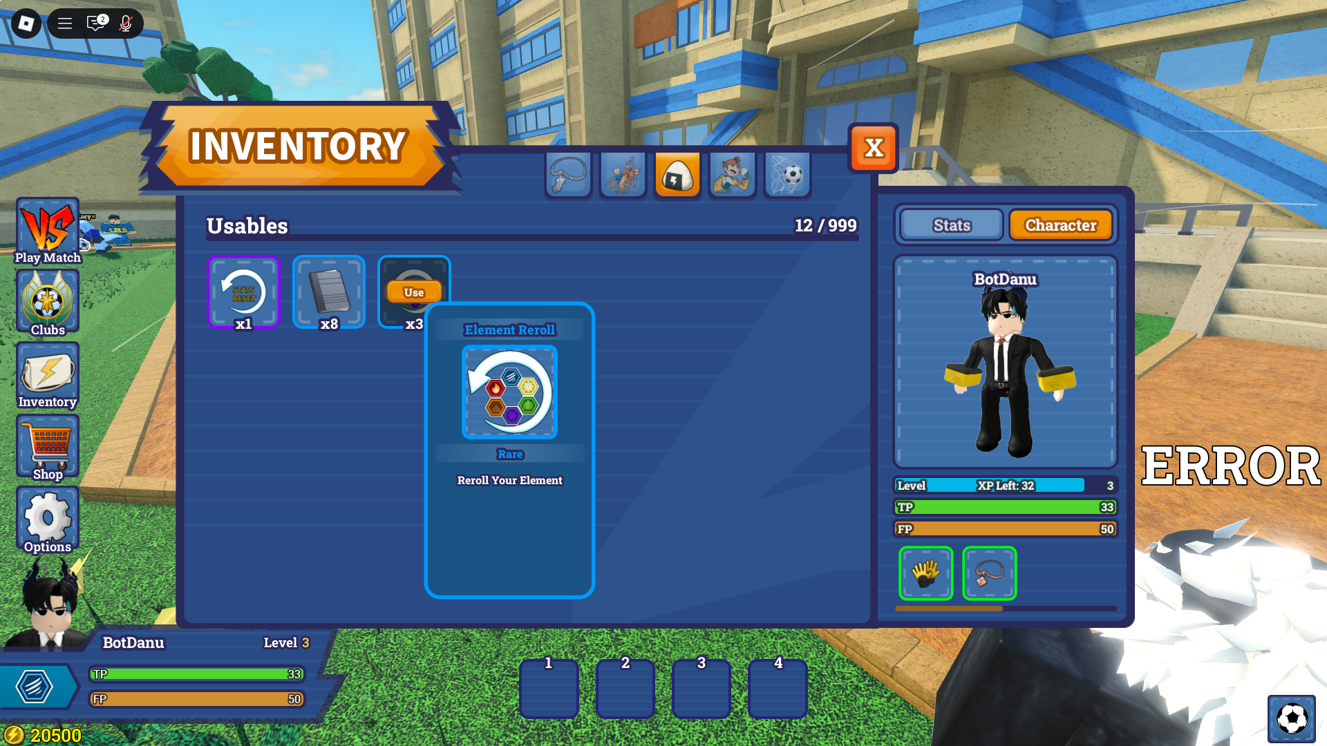 Inventory (Image via Roblox Corporation)