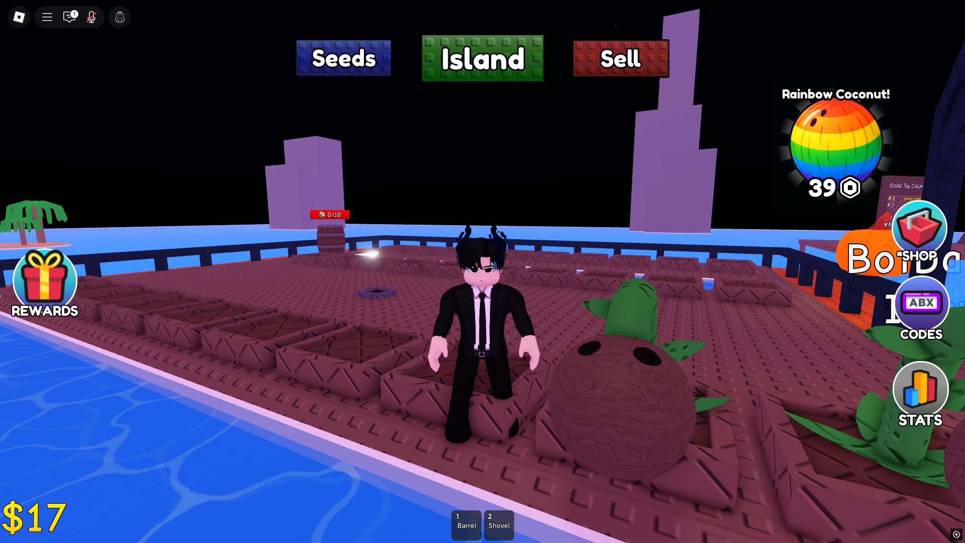 Grow a Coconut (Image via Roblox Corporation)