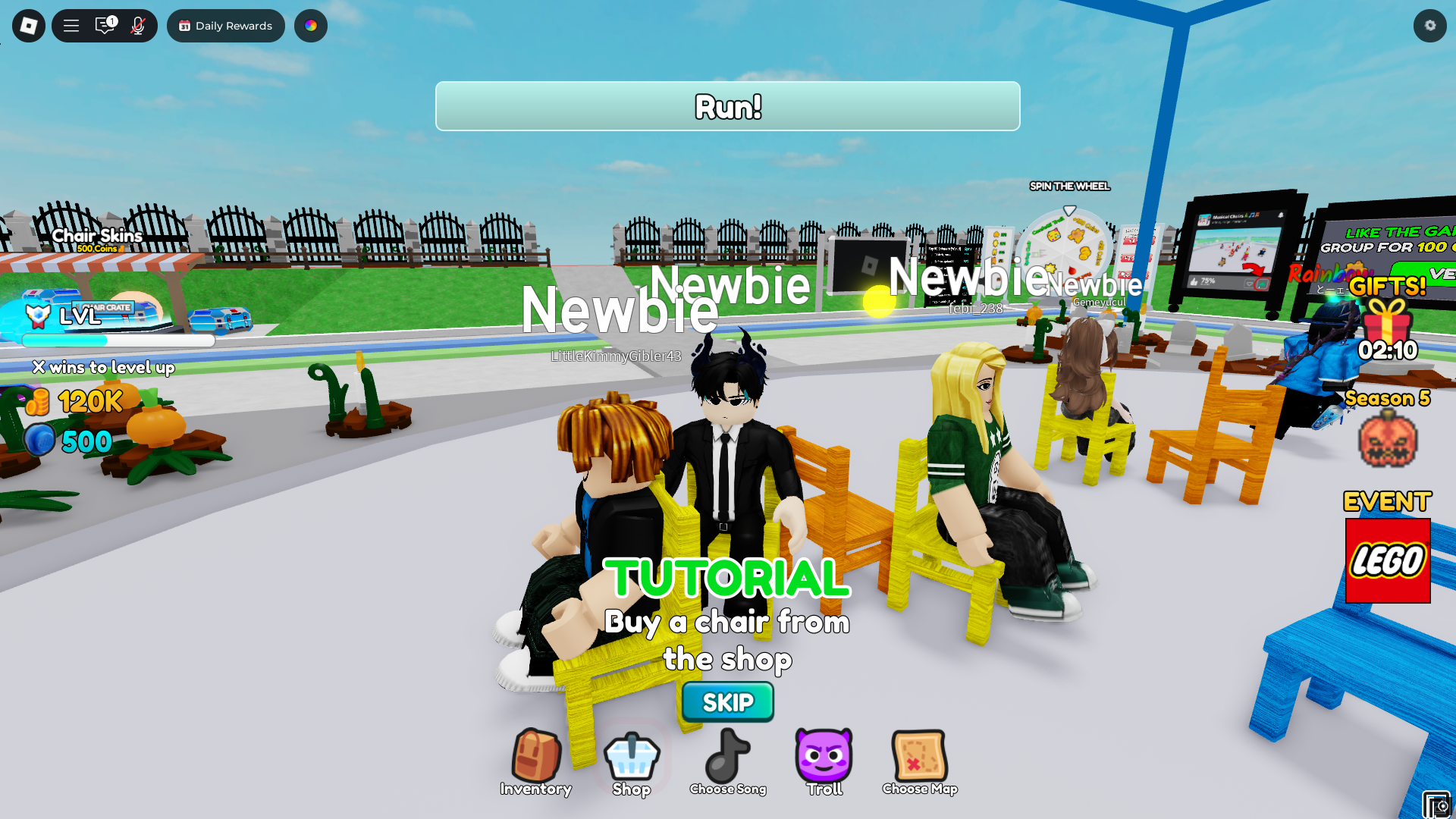 Musical Chairs (Image via Roblox Corporation)