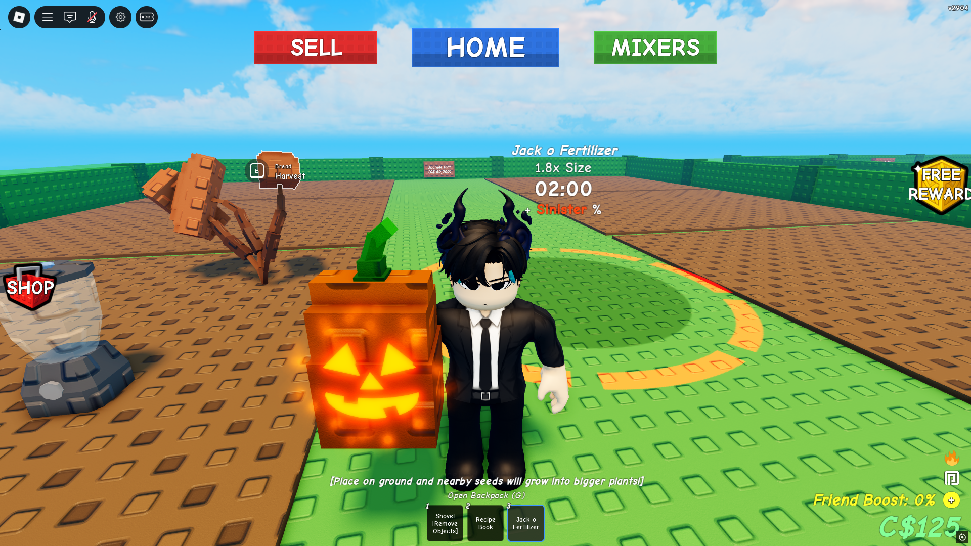 Free Jack O Fertilizer (Image via Roblox Corporation)