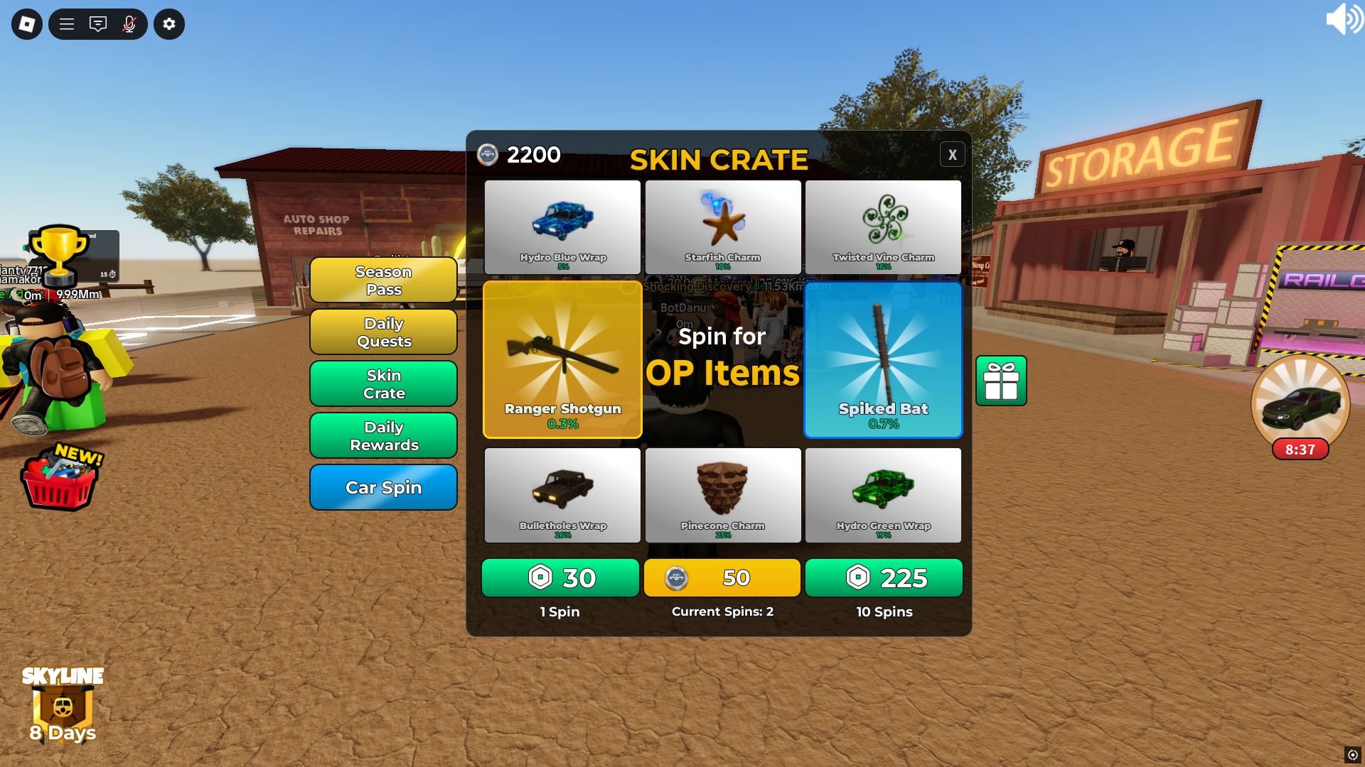 Opening crates (Image via Roblox Corporation)