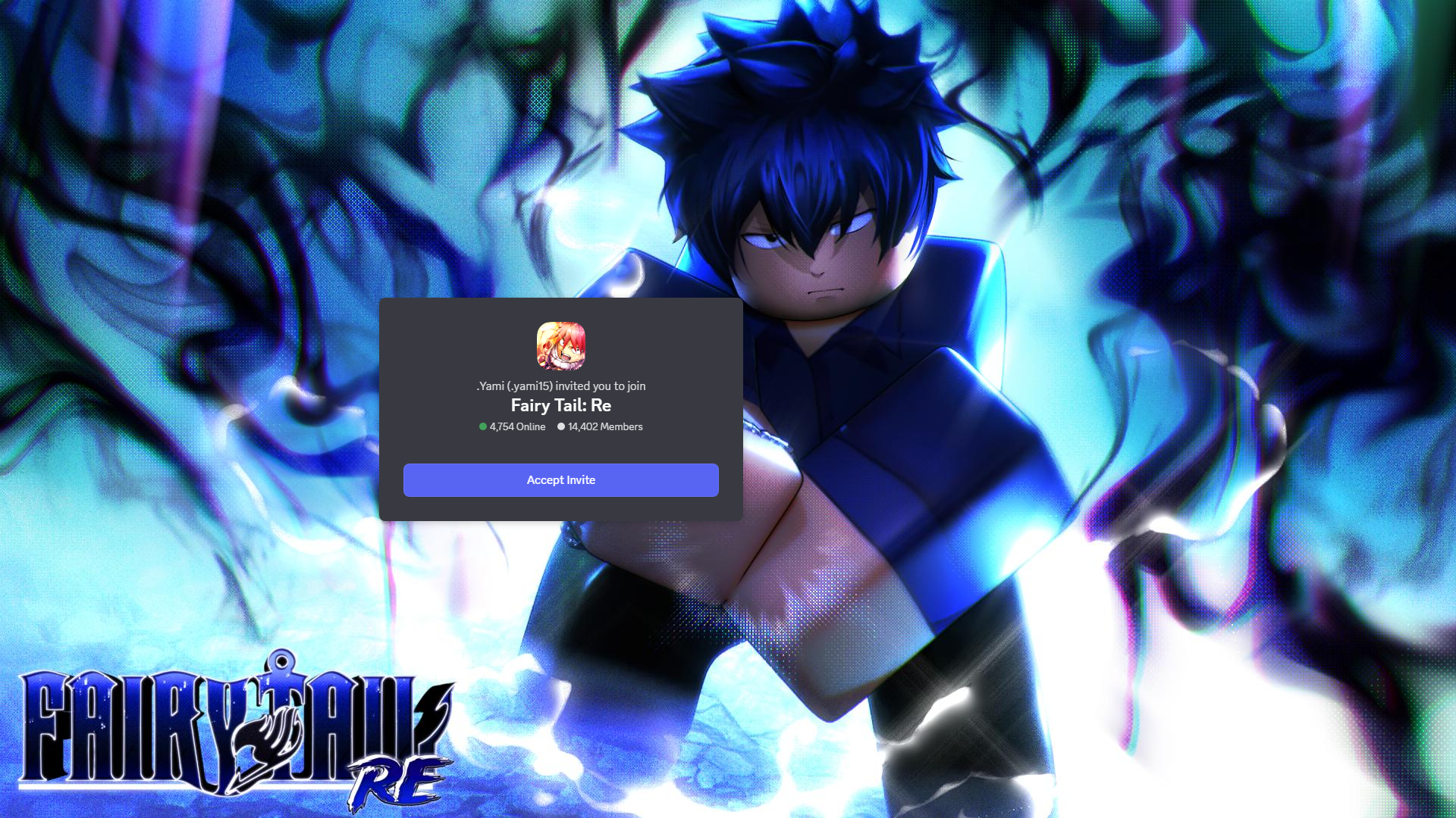 Fairy Tail: Re Discord server invite (Image via Discord)