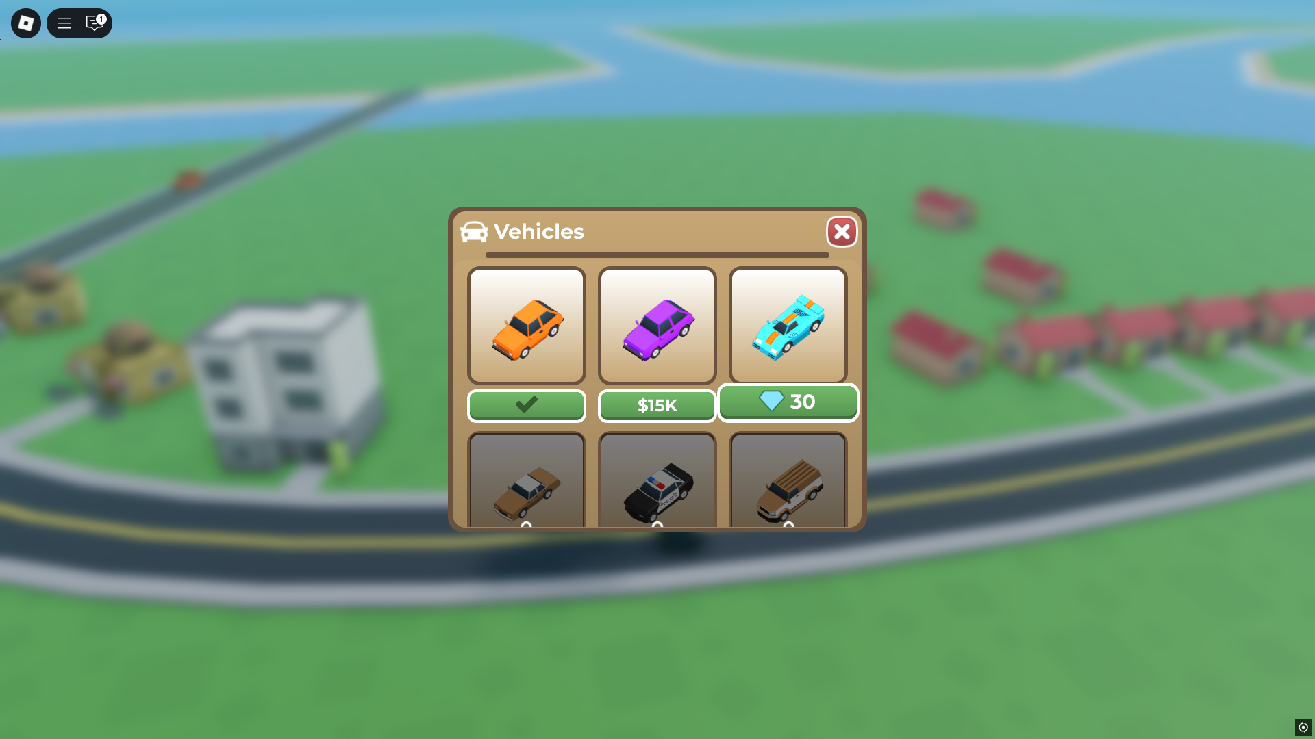 Buying new cars (Image via Roblox Corporation)