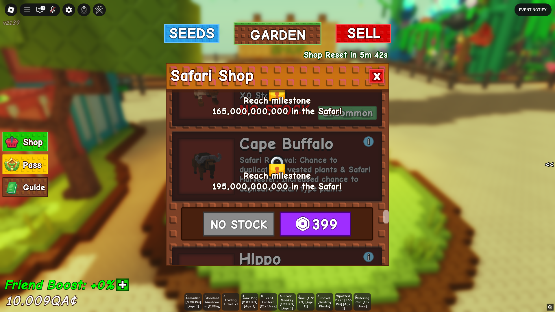 Cape Buffalo Pet (Image via Roblox Corporation)