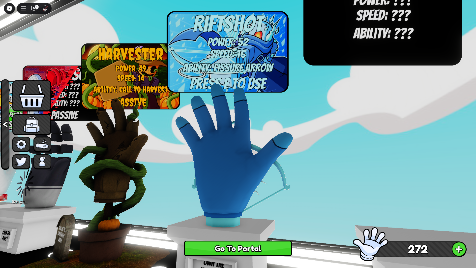 Riftshot Glove in Slap Battles (Image via Roblox Corporation)
