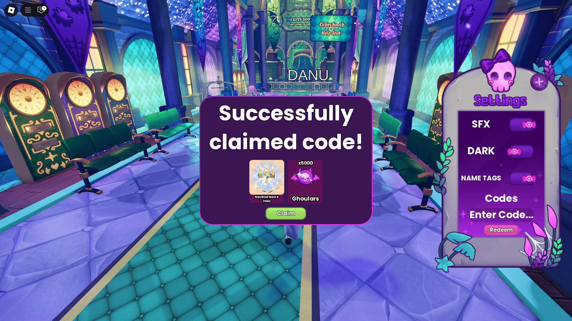 Free rewards (Image via Roblox Corporation)