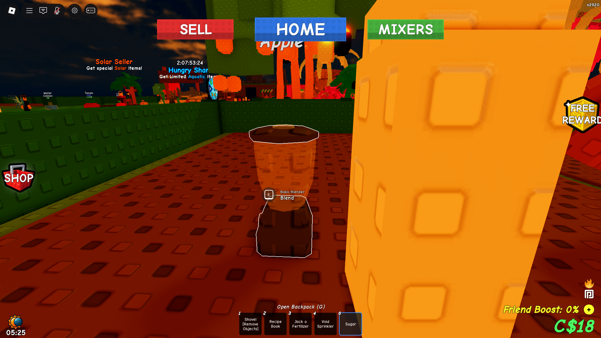 Mixing new ingredients (Image via Roblox Corporation)