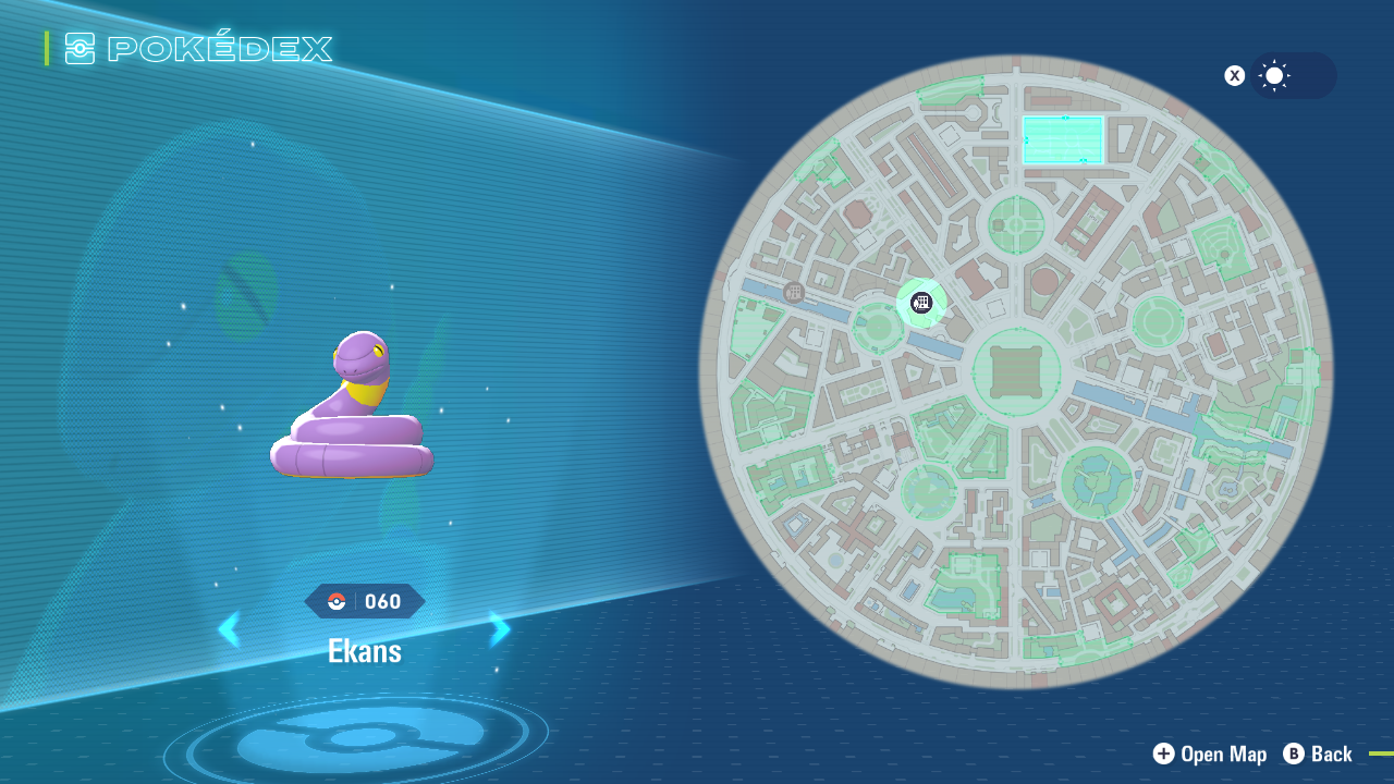 Ekans location (Image via The Pokemon Company)