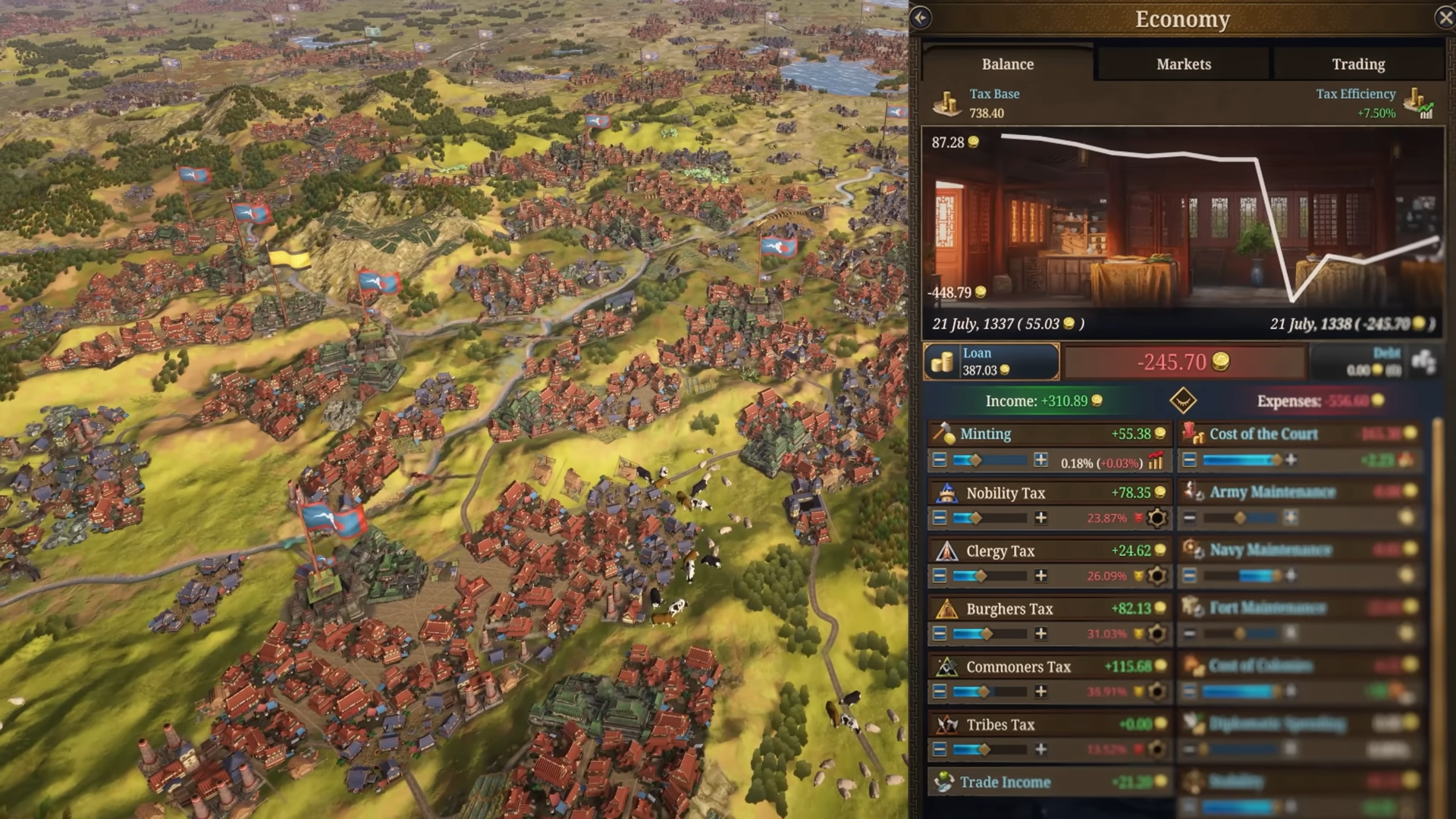 Levy taxes (Image via Paradox Interactive)