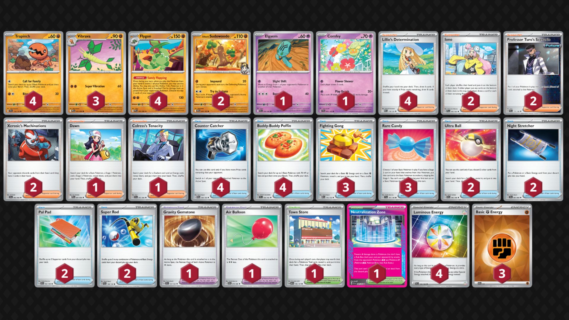 Flygon decklist (Image via TPC)