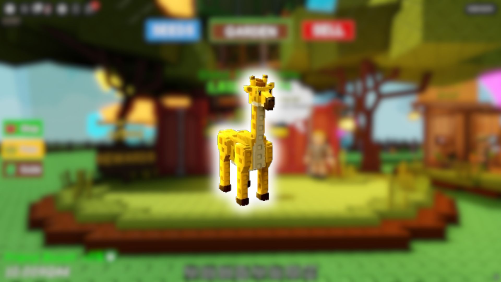 Giraffe Pet in Grow a Garden (Image via Roblox Corporation)