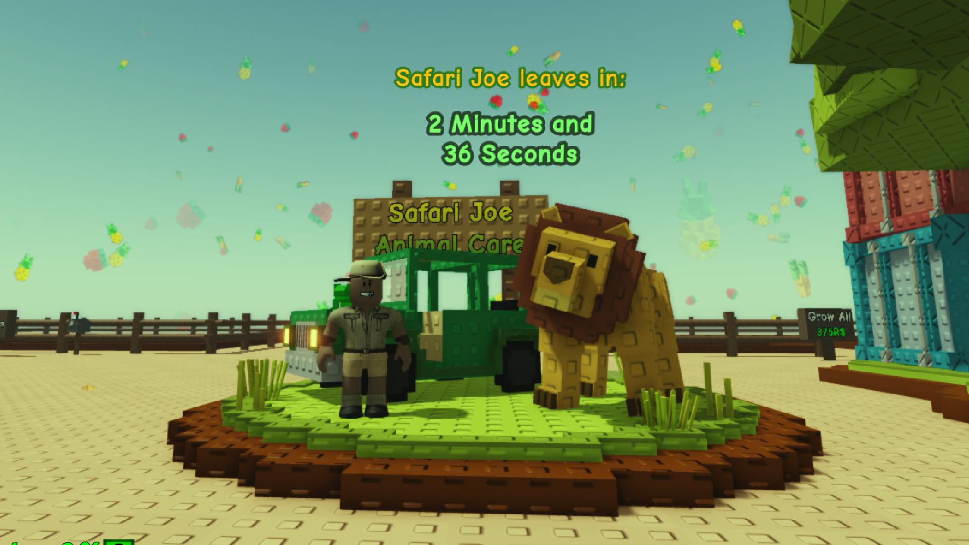 Grow a Garden Safari Joe guide (Image via Roblox Corporation)
