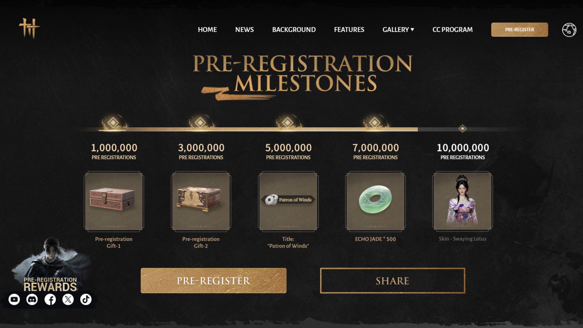 How To Get Pre-Registration Milestone Rewards in Where Winds Meet