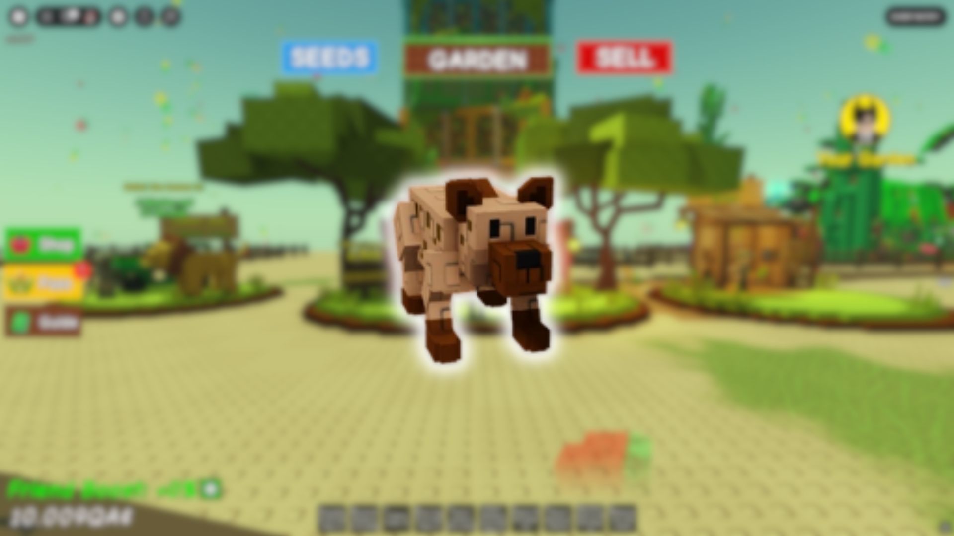 Hyena Pet in Grow a Garden (Image via Roblox Corporation)