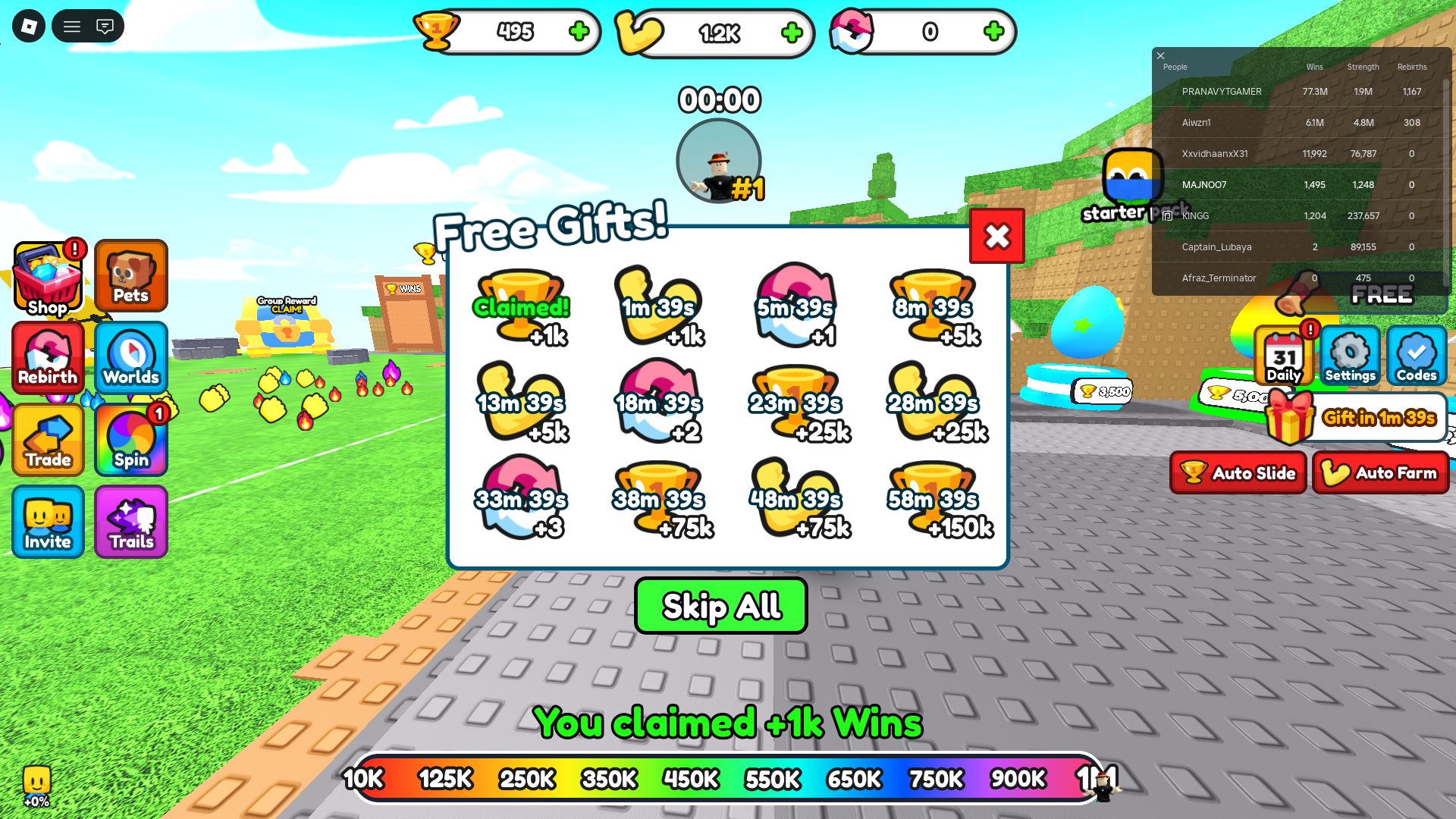 An image from Fling Yourself in Roblox