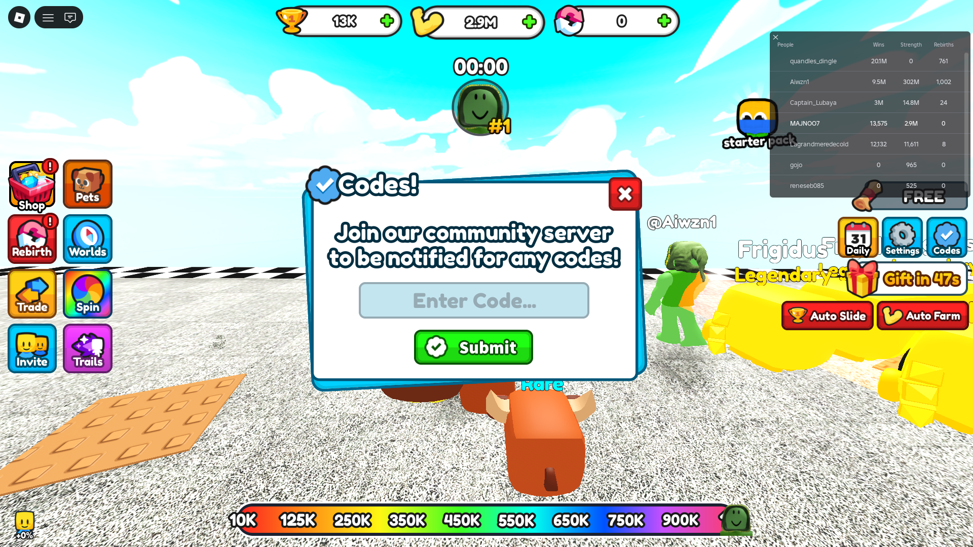 An image from Fling Yourself in Roblox