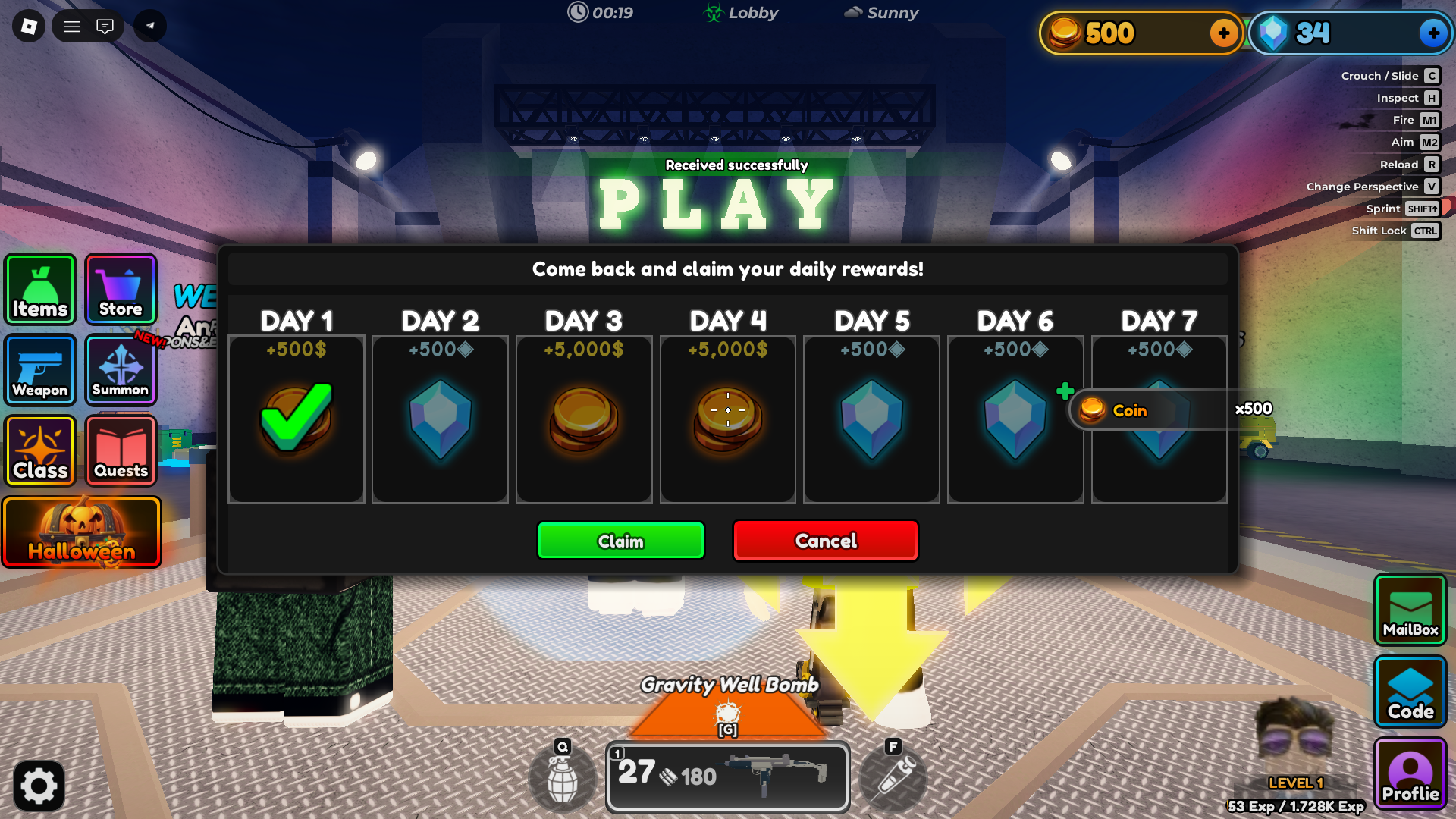 An image from Zombie Hyperloot in Roblox