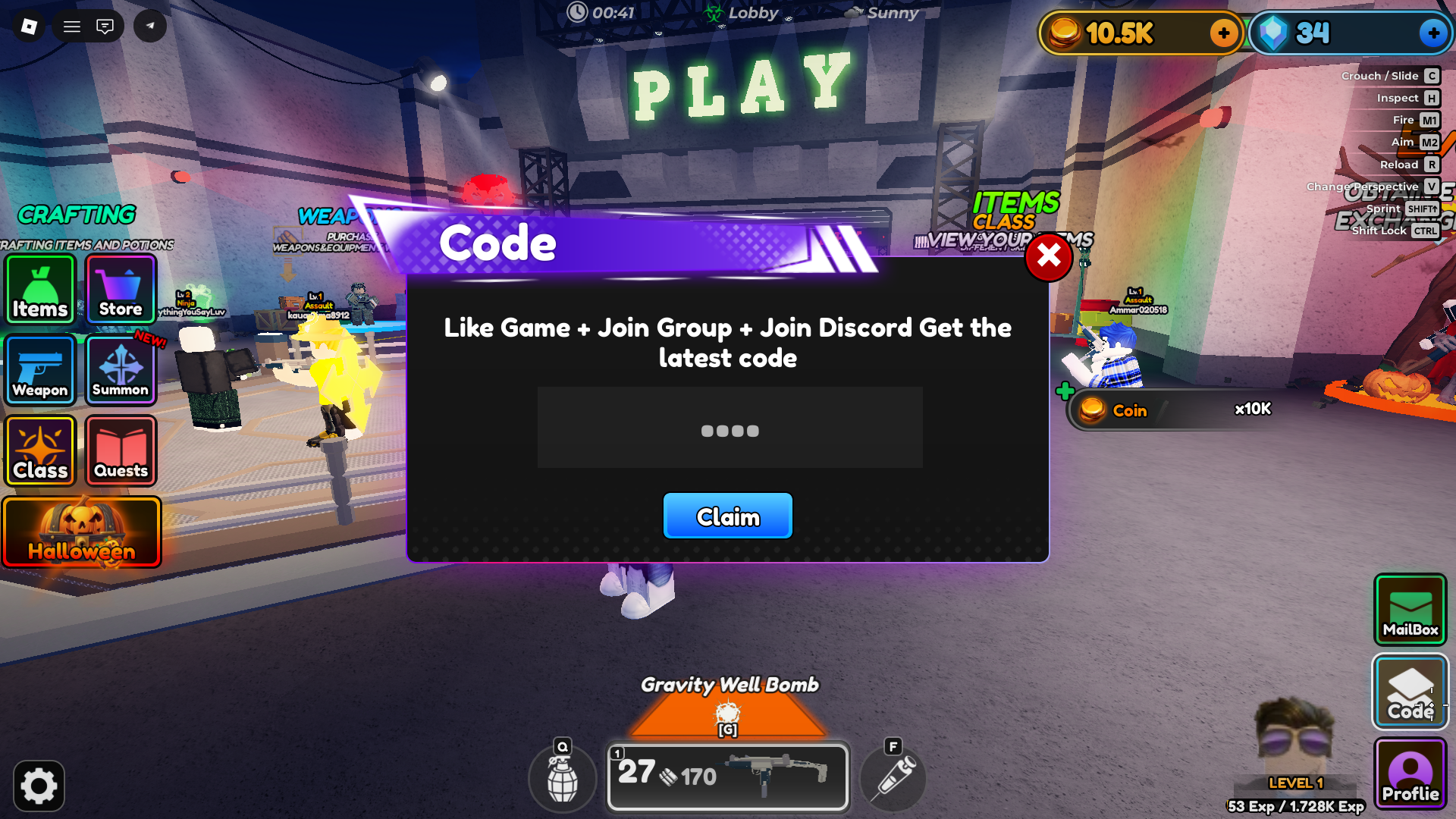 An image from Zombie Hyperloot in Roblox