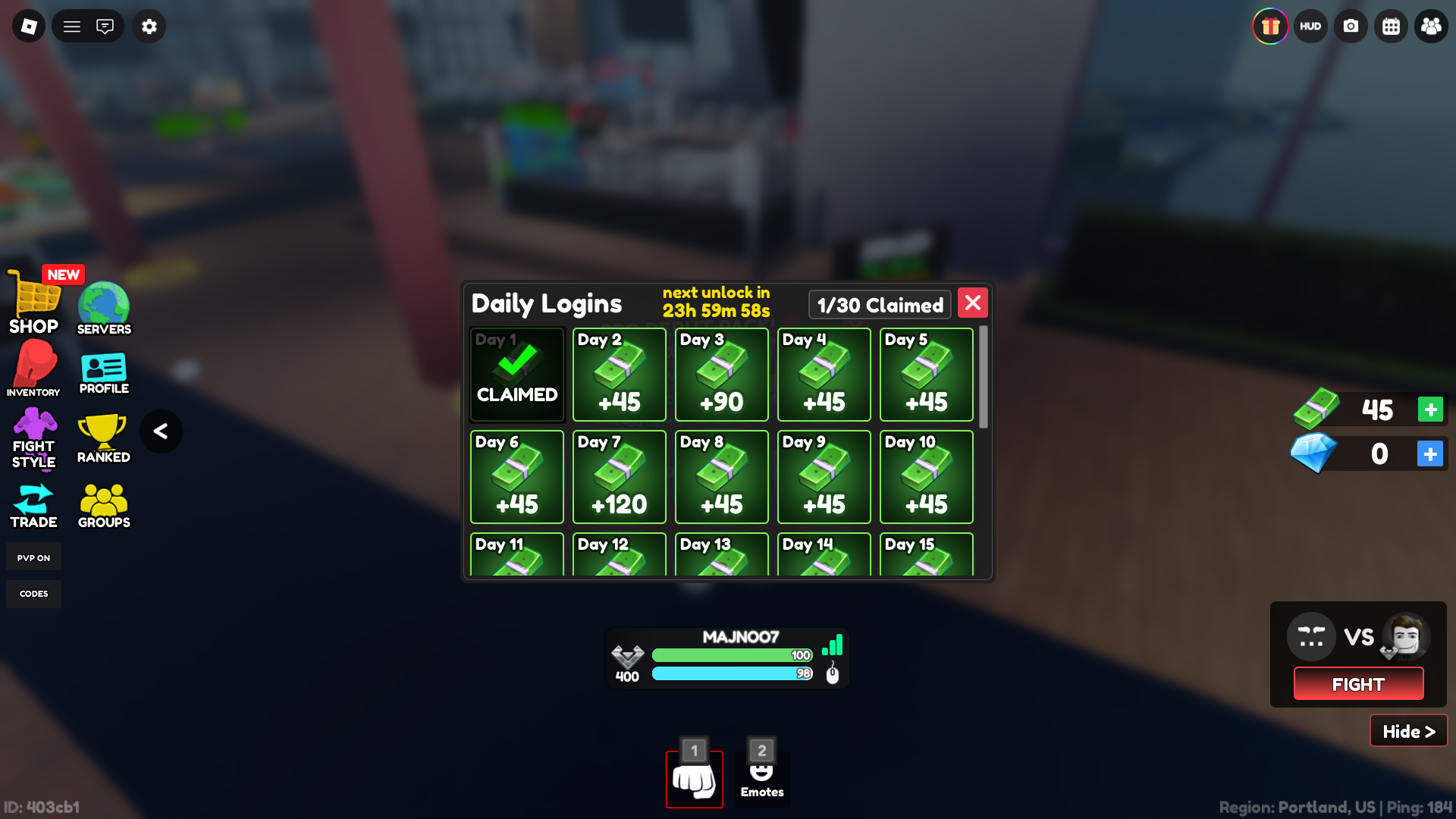 An image from Boxing Beta in Roblox