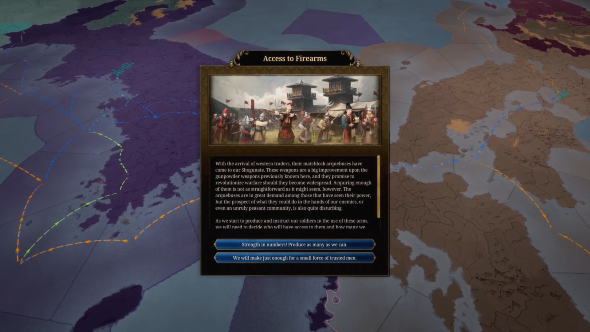 Your nation has to embrace the Institutions (Image via Paradox Interactive)