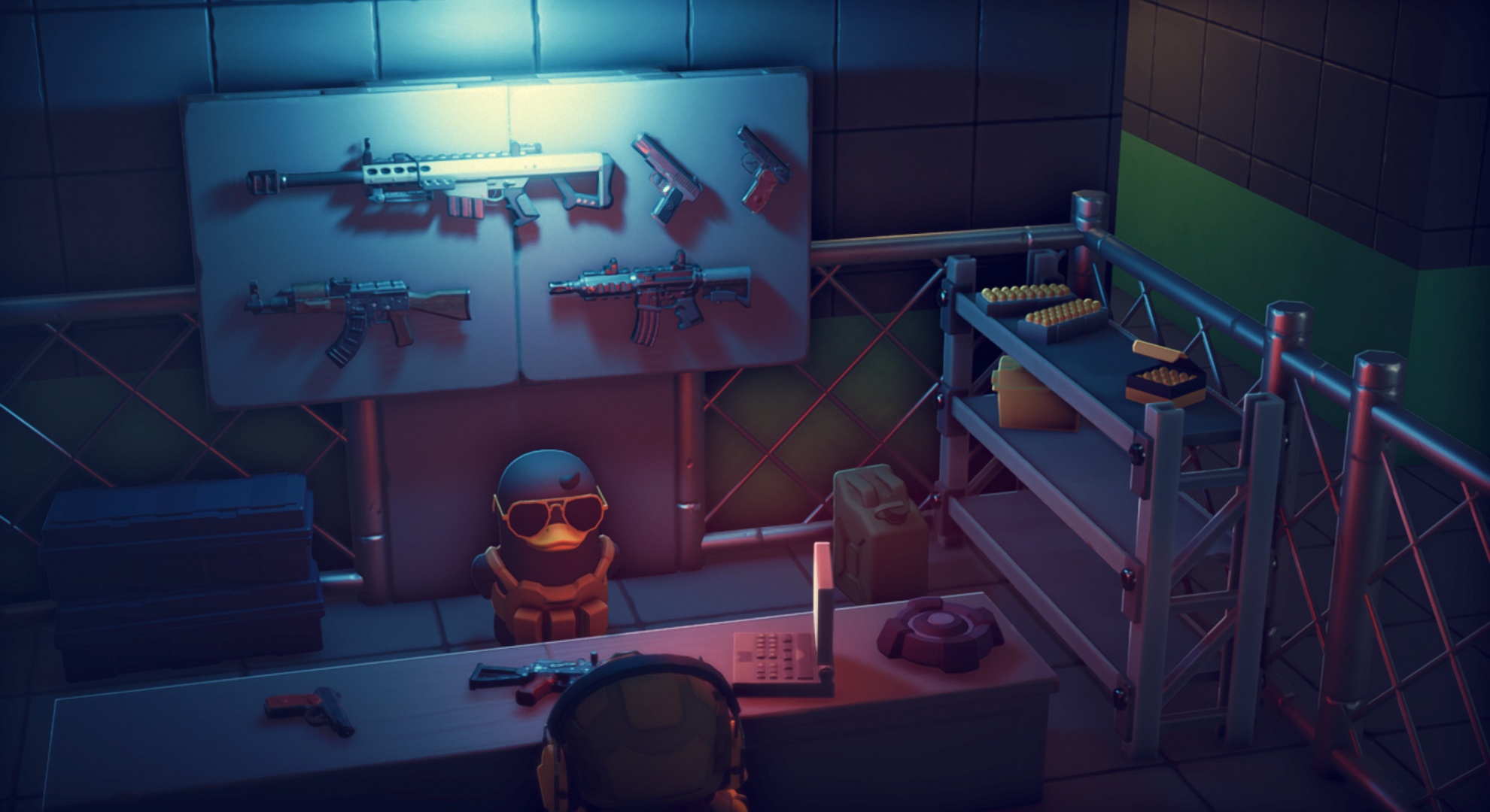 Craft the Flaming AK-47 in Escape From Duckov (Image via bilibili | Deltia's Gaming)