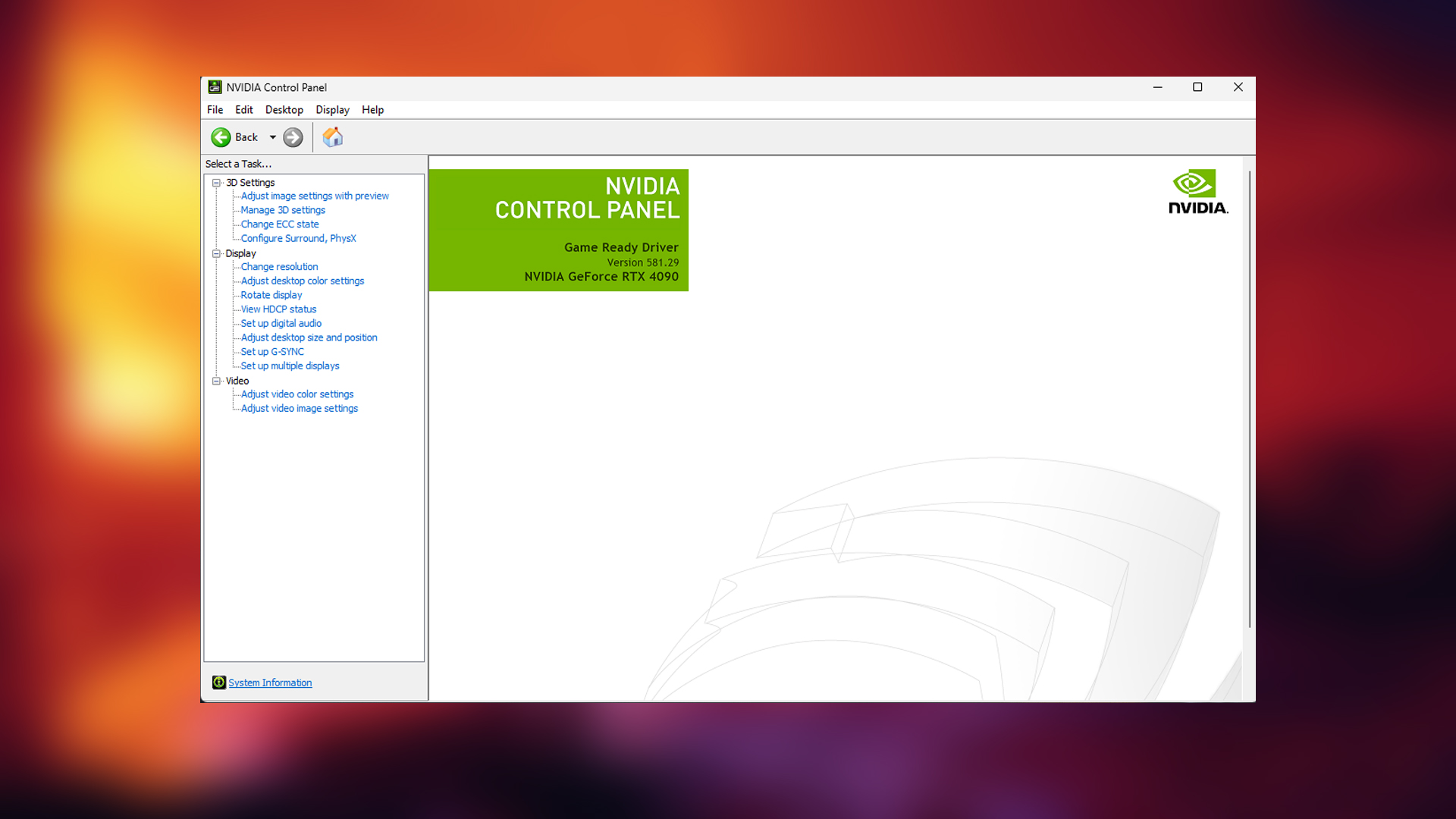 Nvidia Control Panel