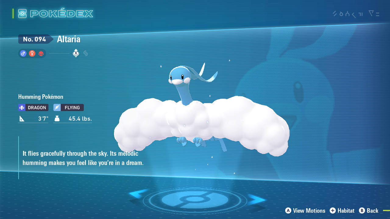 Best moveset and nature for Altaria in Legends Z-A (Image via The Pokemon Company)