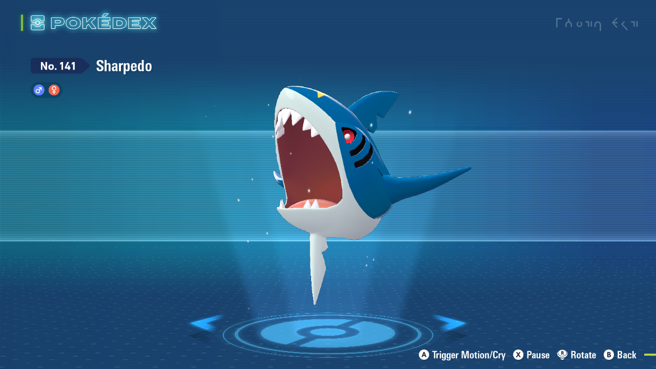 Best moveset and nature for Sharpedo and Mega Sharpedo in Legends Z-A (Image via The Pokemon Company)