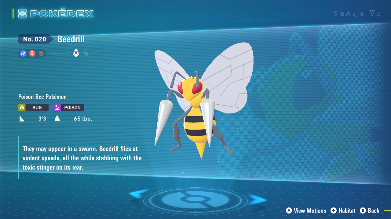 Best Beedrill moveset and nature for Legends Z-A (Image via The Pokemon Company)