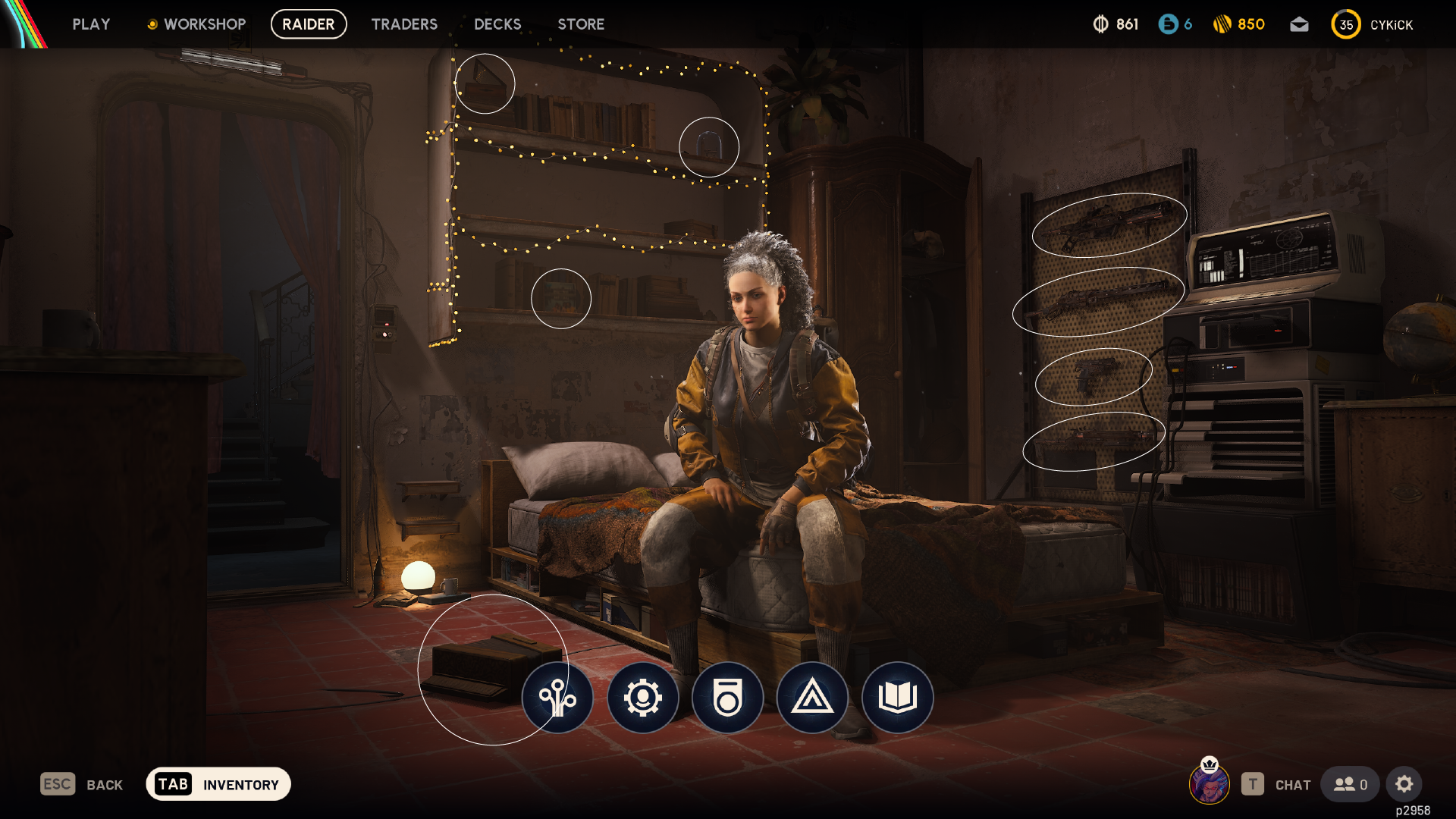 Trinkets show up in your Raider Hideout (Image via Embark Studios)